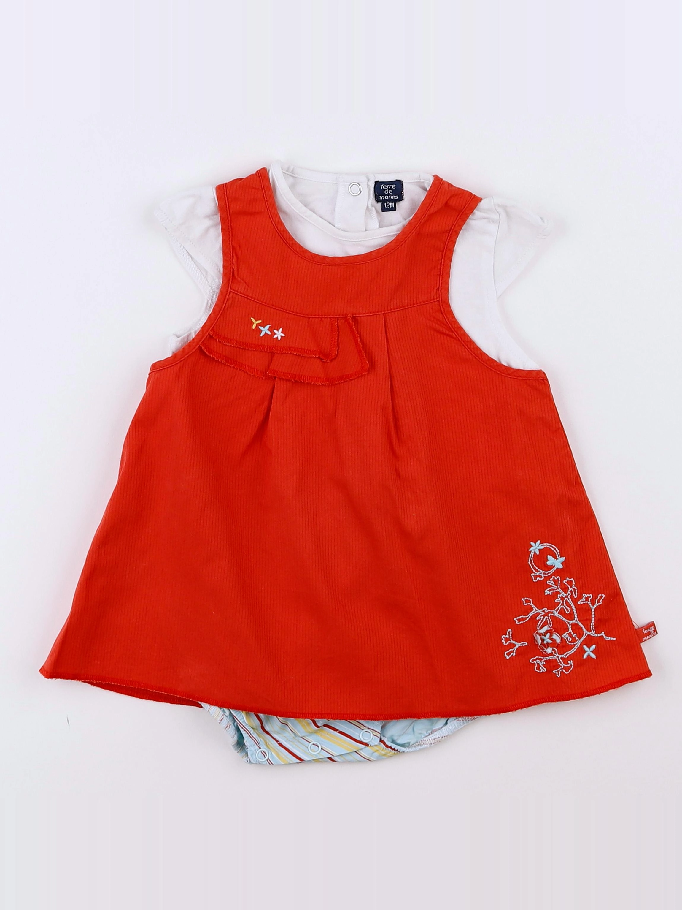 Terre de marins - combinaison multicolore - 12 mois