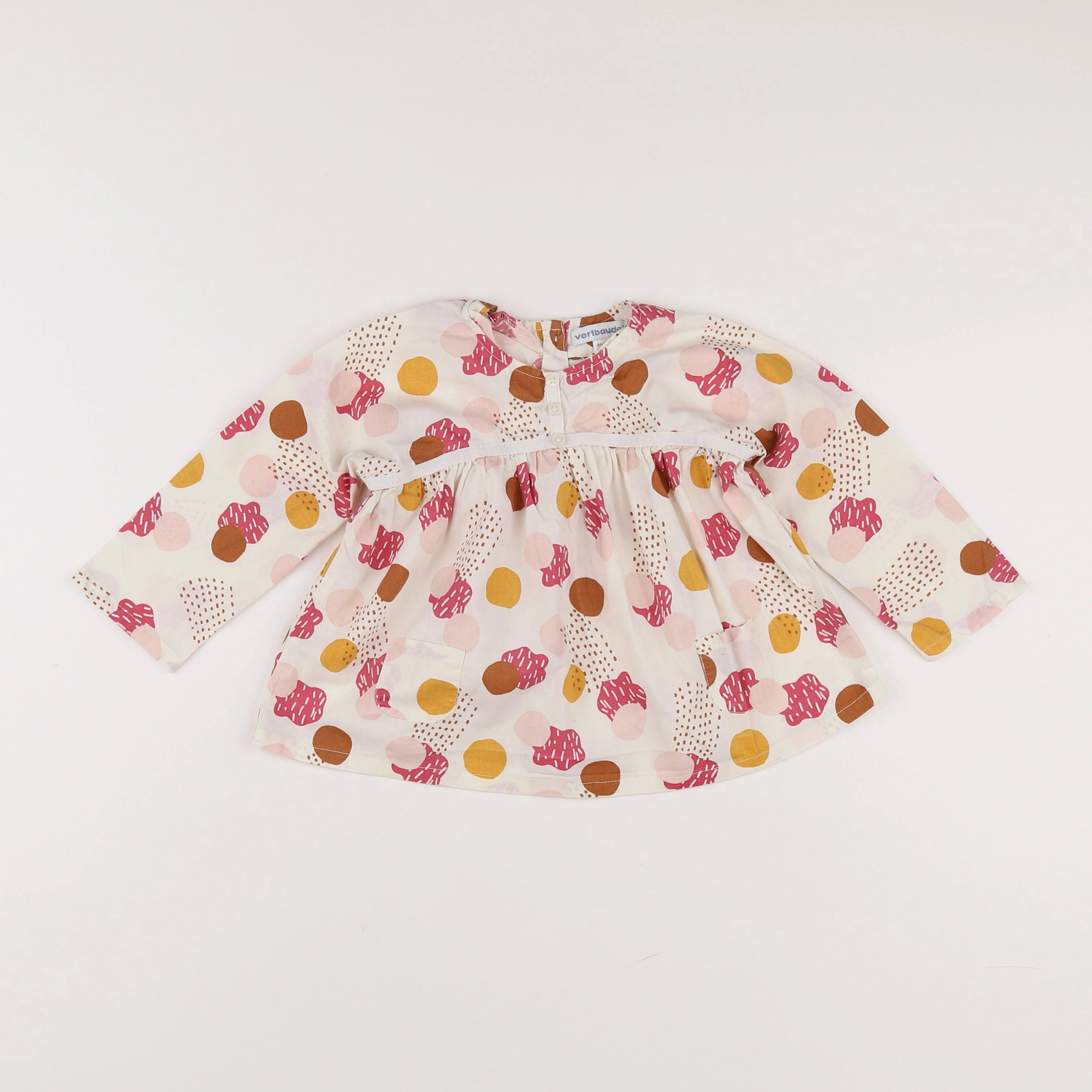 Vertbaudet - blouse multicolore - 18 mois