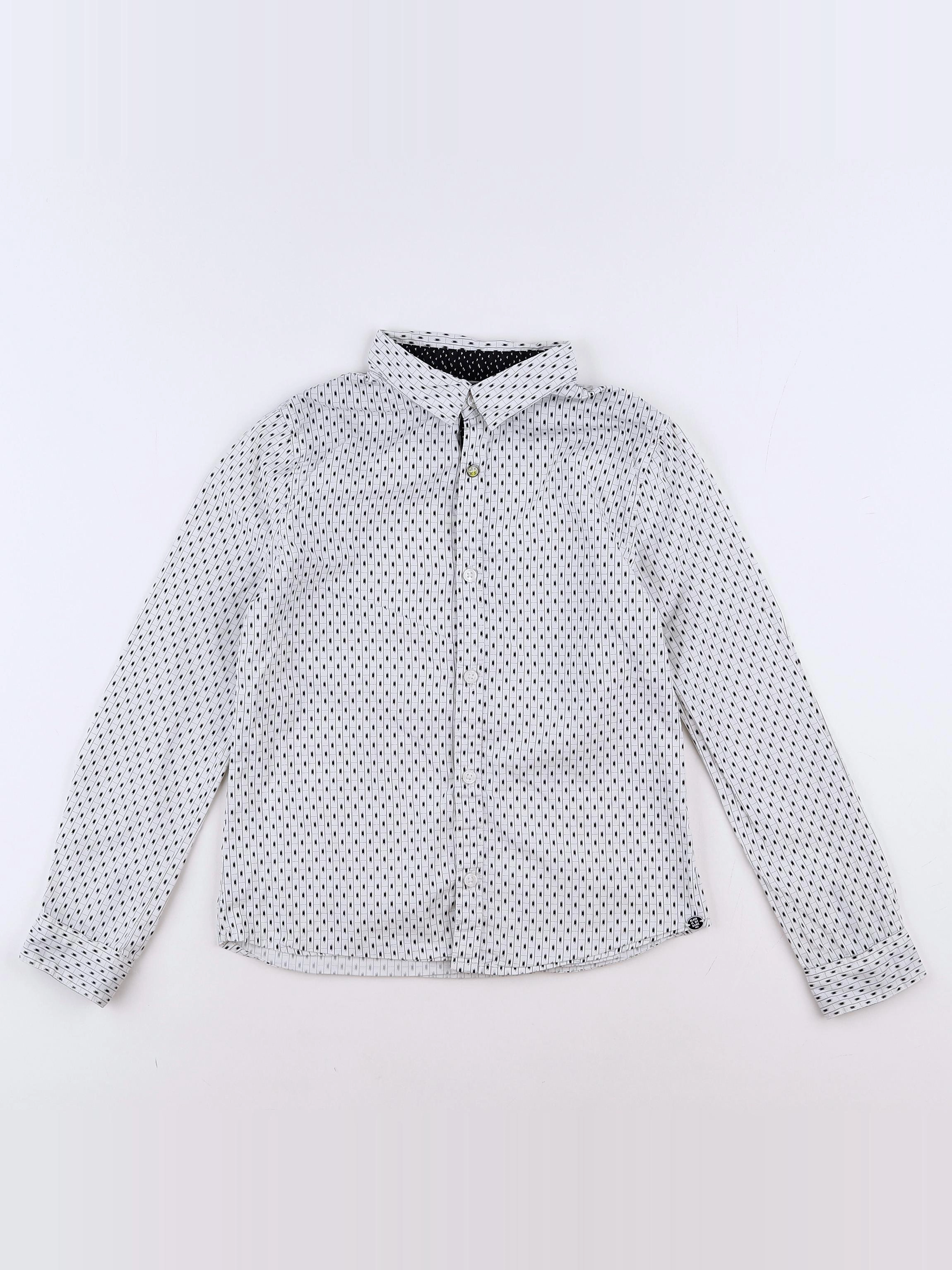 IKKS - chemise blanc, noir - 8 ans