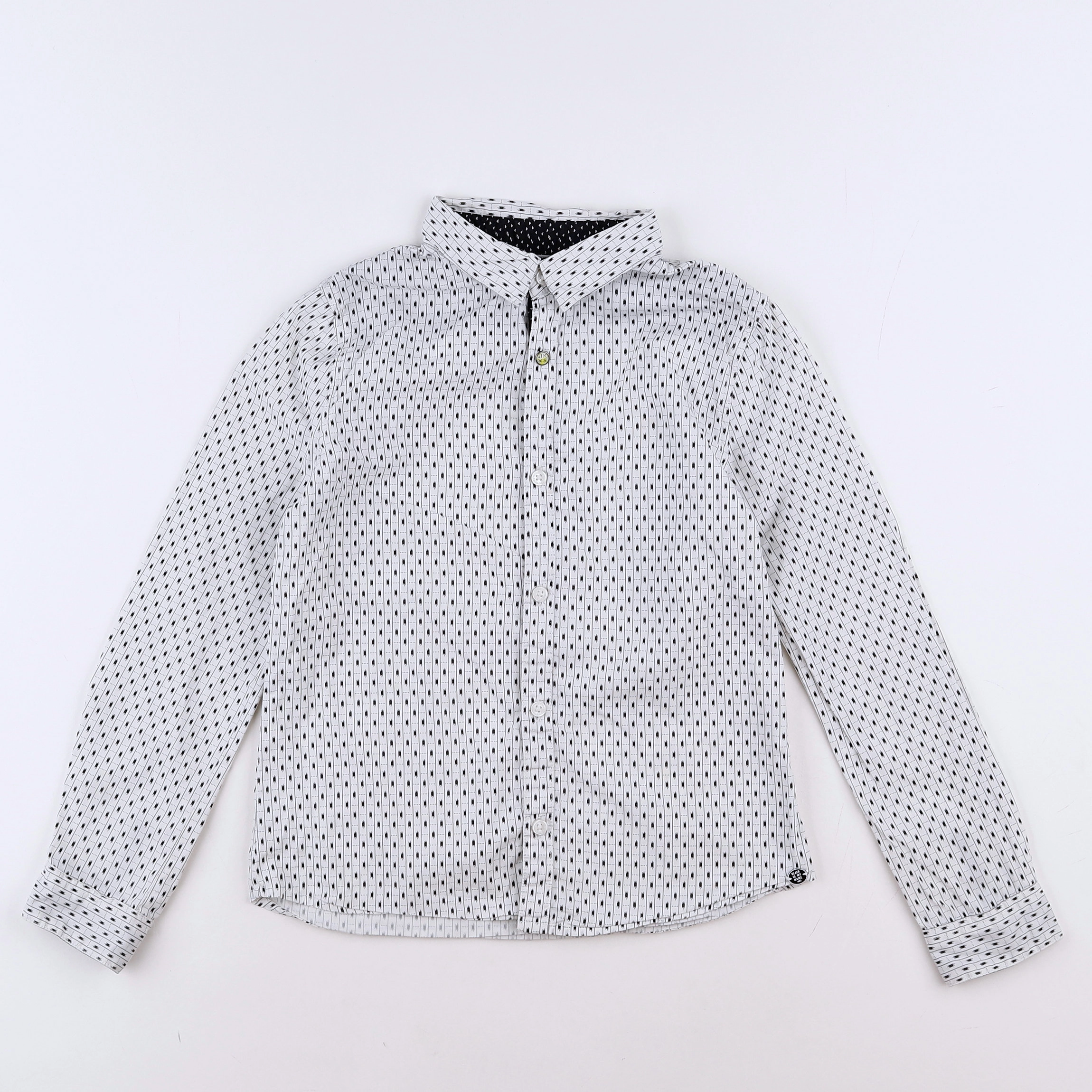 IKKS - chemise blanc, noir - 8 ans