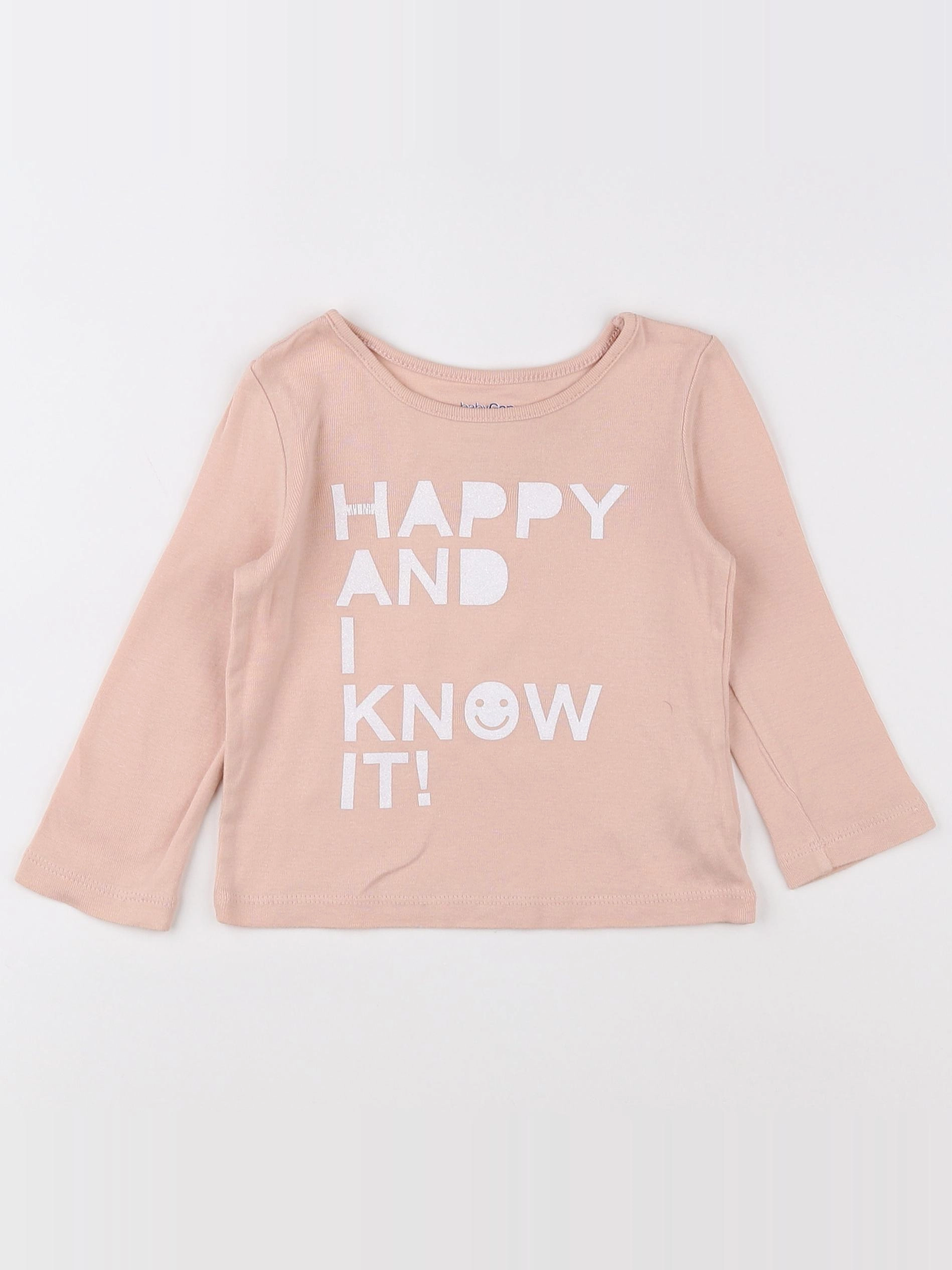 GAP - tee-shirt beige - 12/18 mois