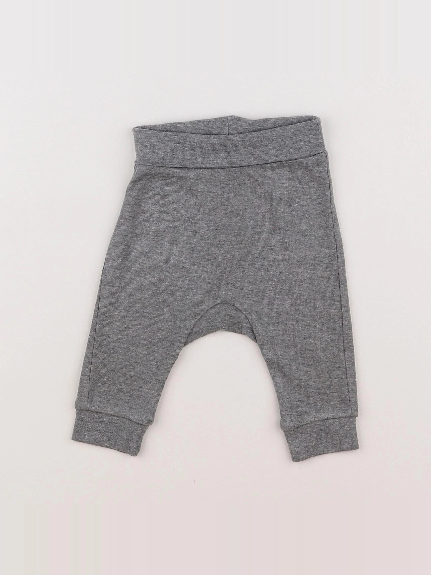 H&M - sarouel gris - 3 mois
