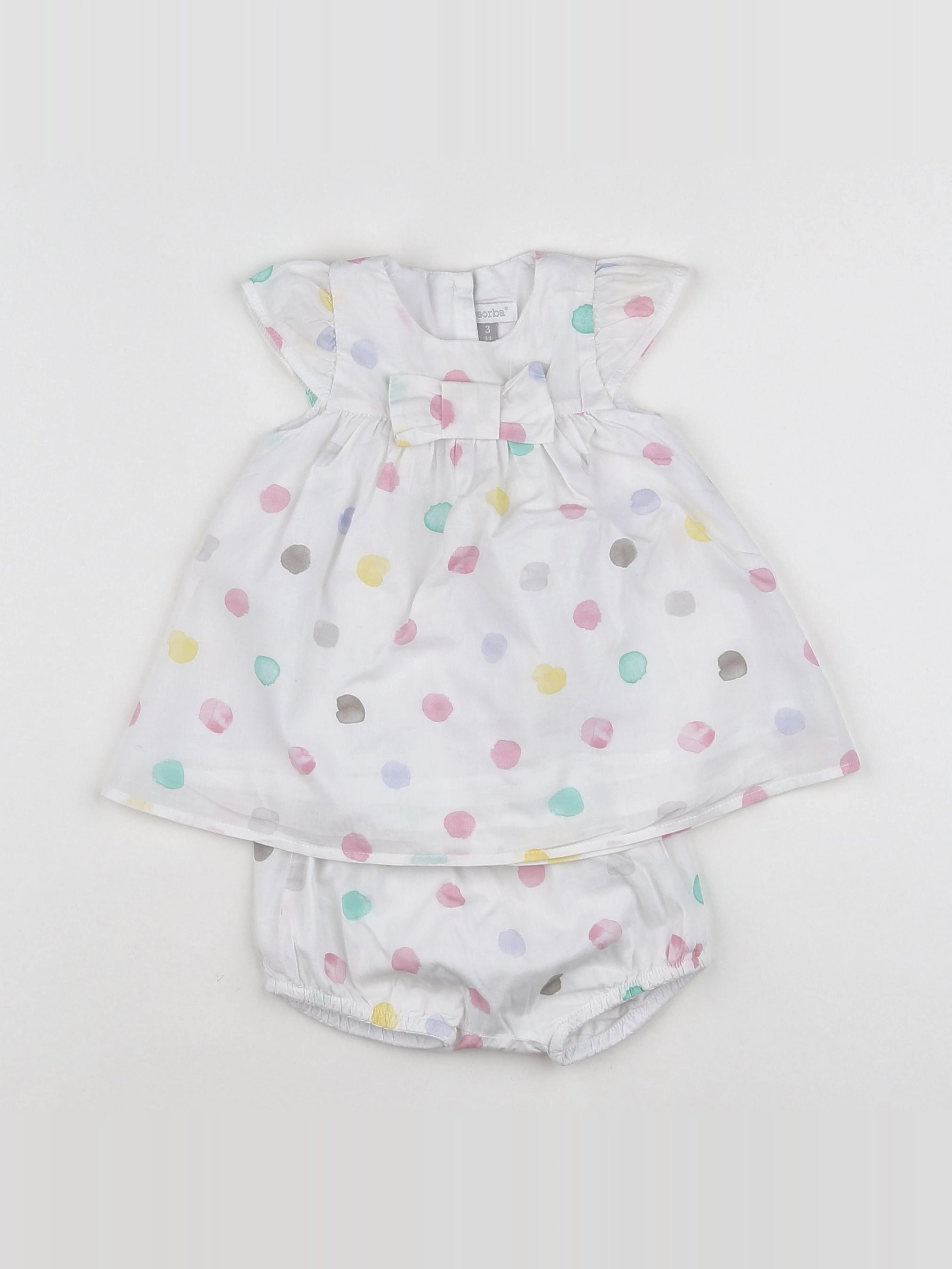 Absorba - robe multicolore - 3 mois