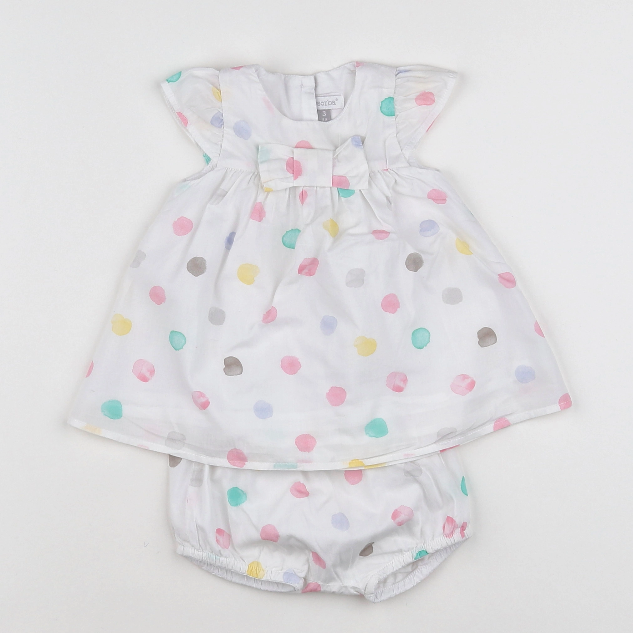 Absorba - robe multicolore - 3 mois