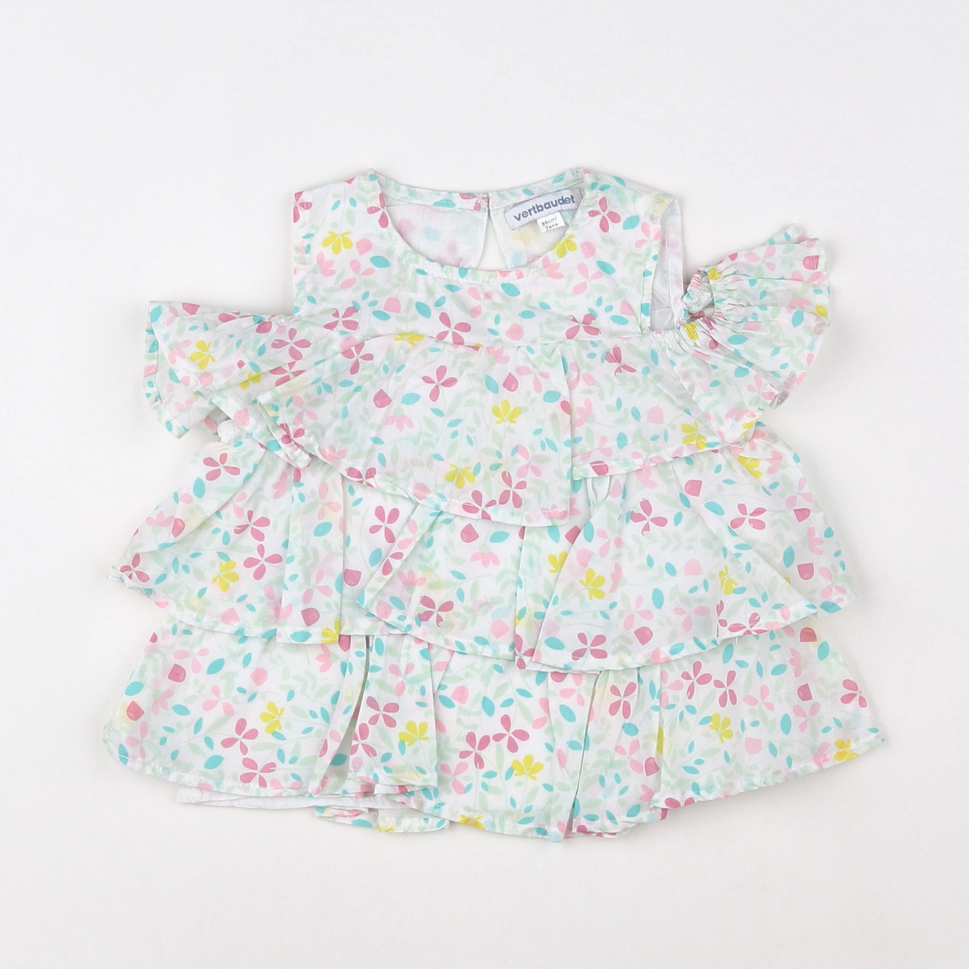 Vertbaudet - blouse multicolore - 2 ans