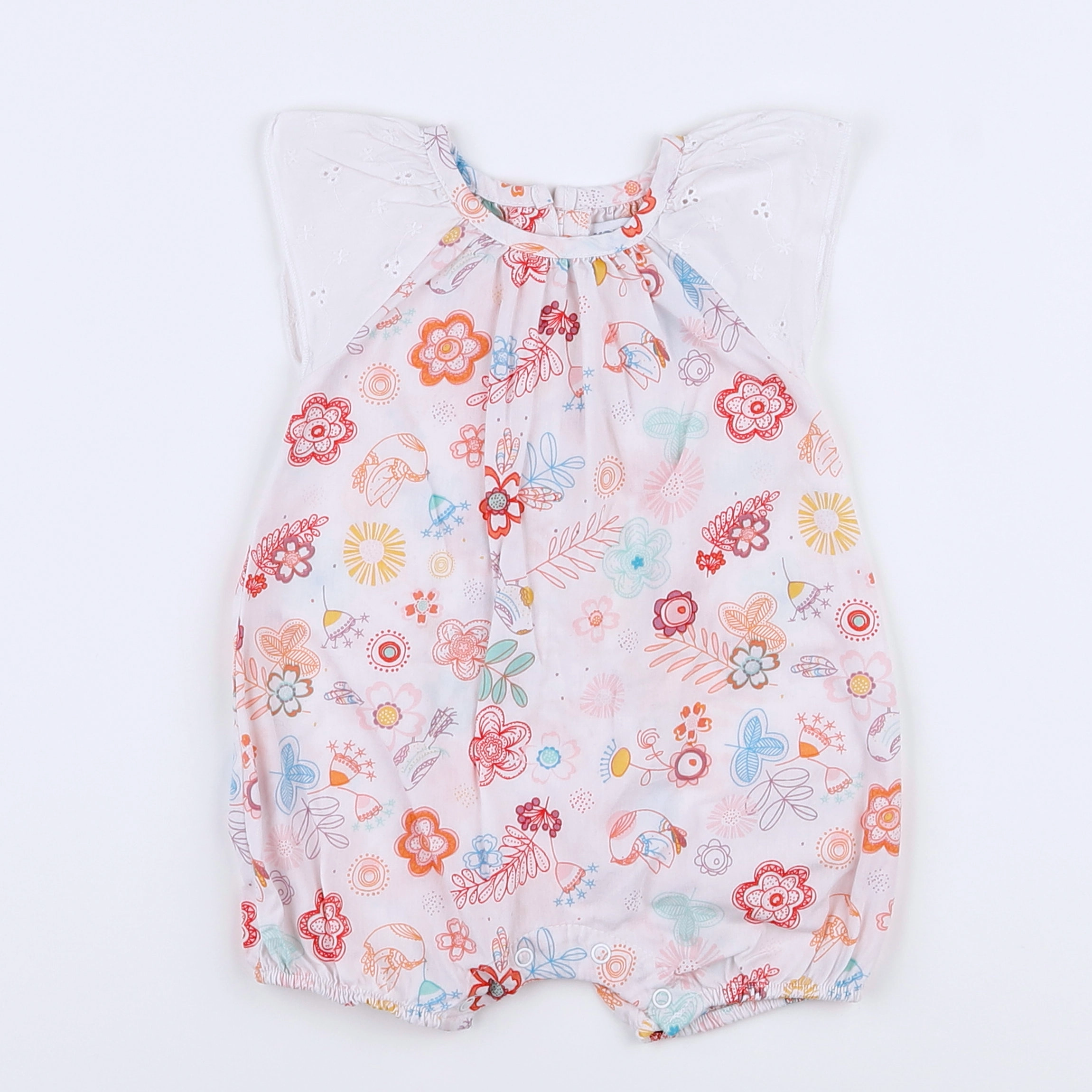 Vertbaudet - combinaison multicolore - 3 mois