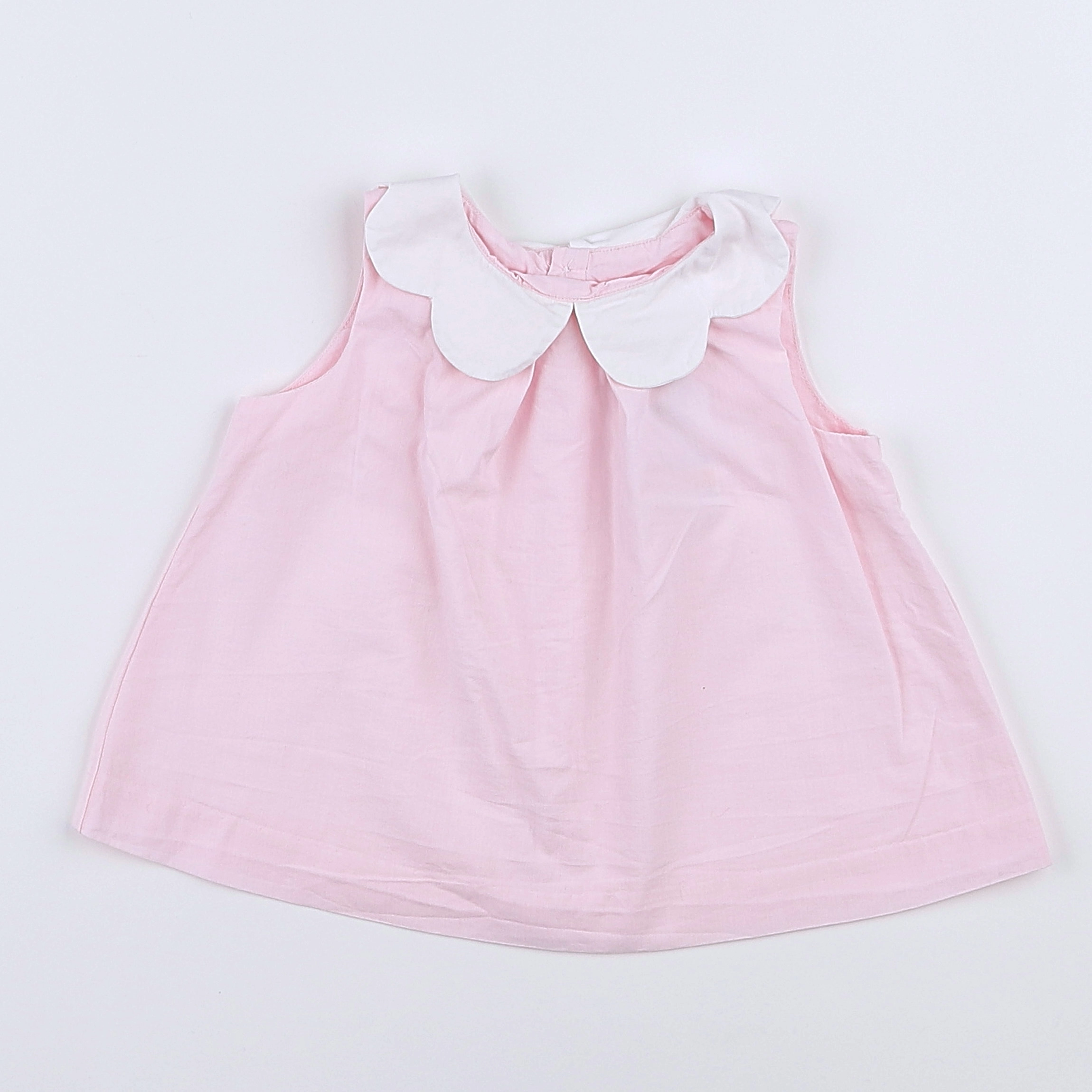 Jacadi - blouse blanc, rose - 12 mois