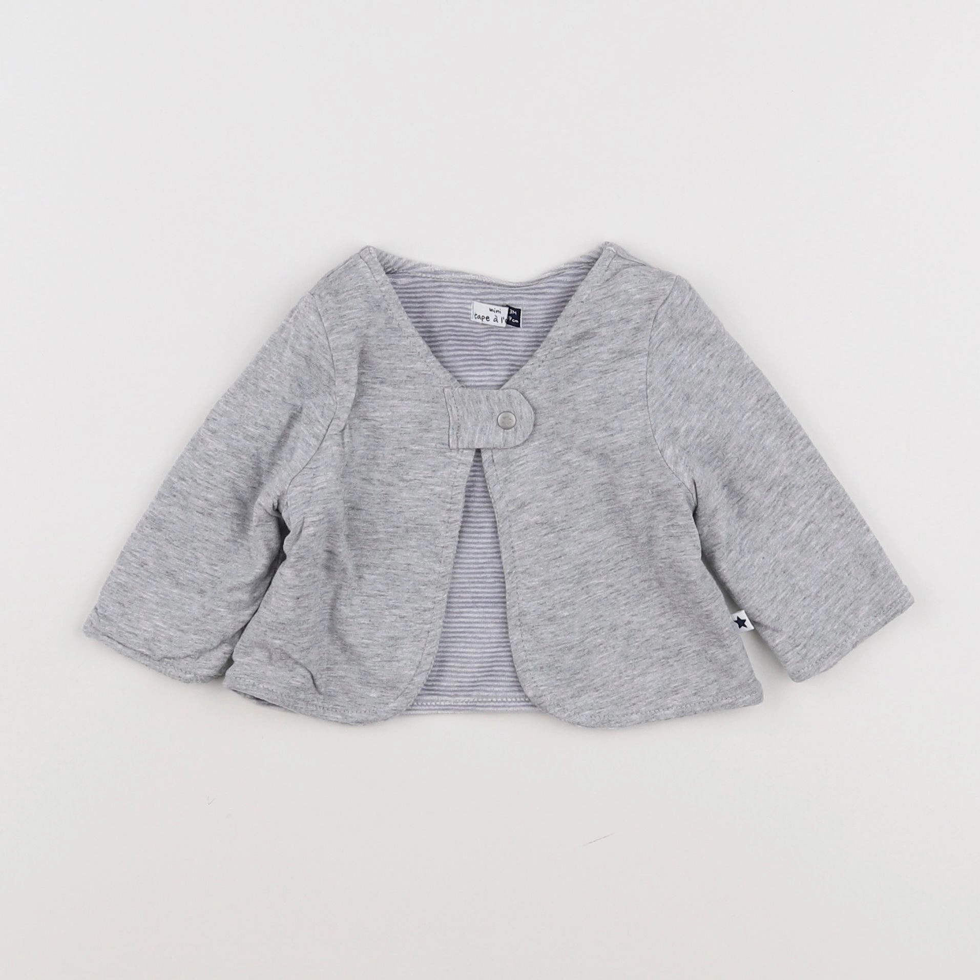 Tape à l'oeil - sweat gris - 3 mois