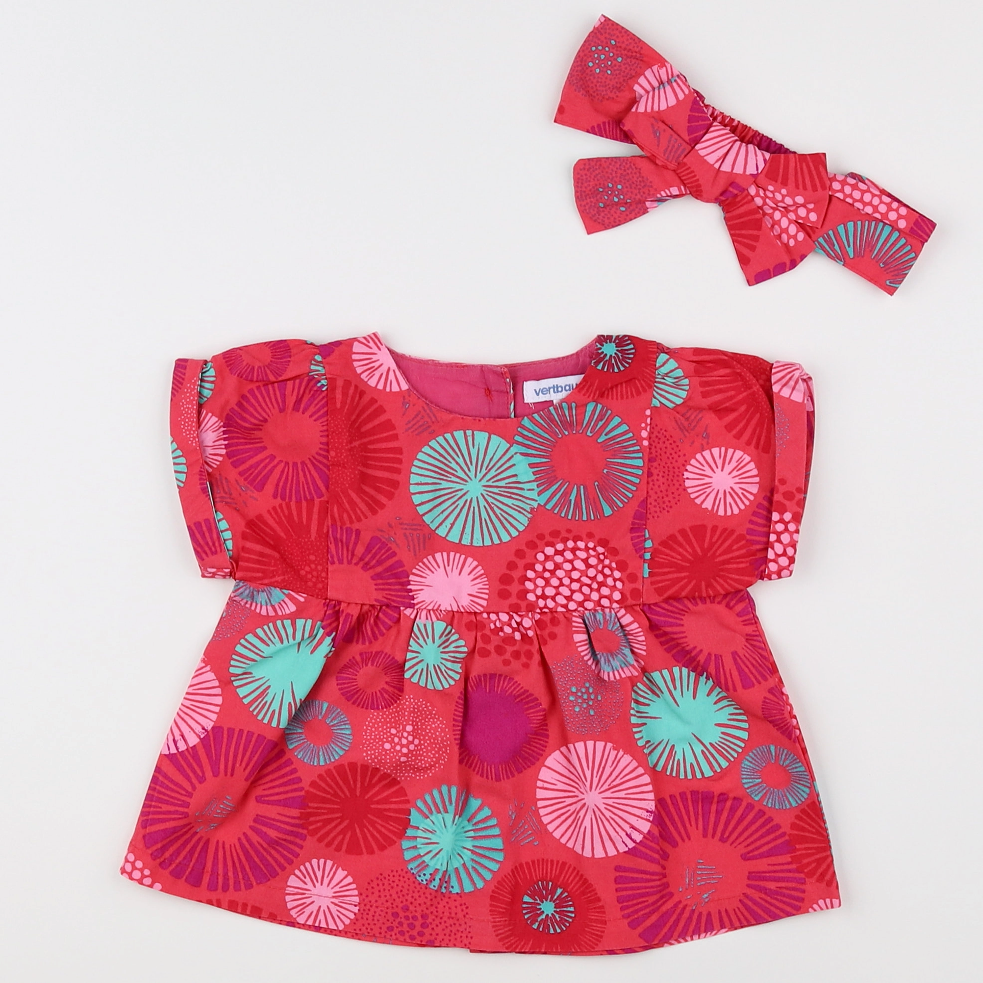 Vertbaudet - blouse multicolore - 12 mois