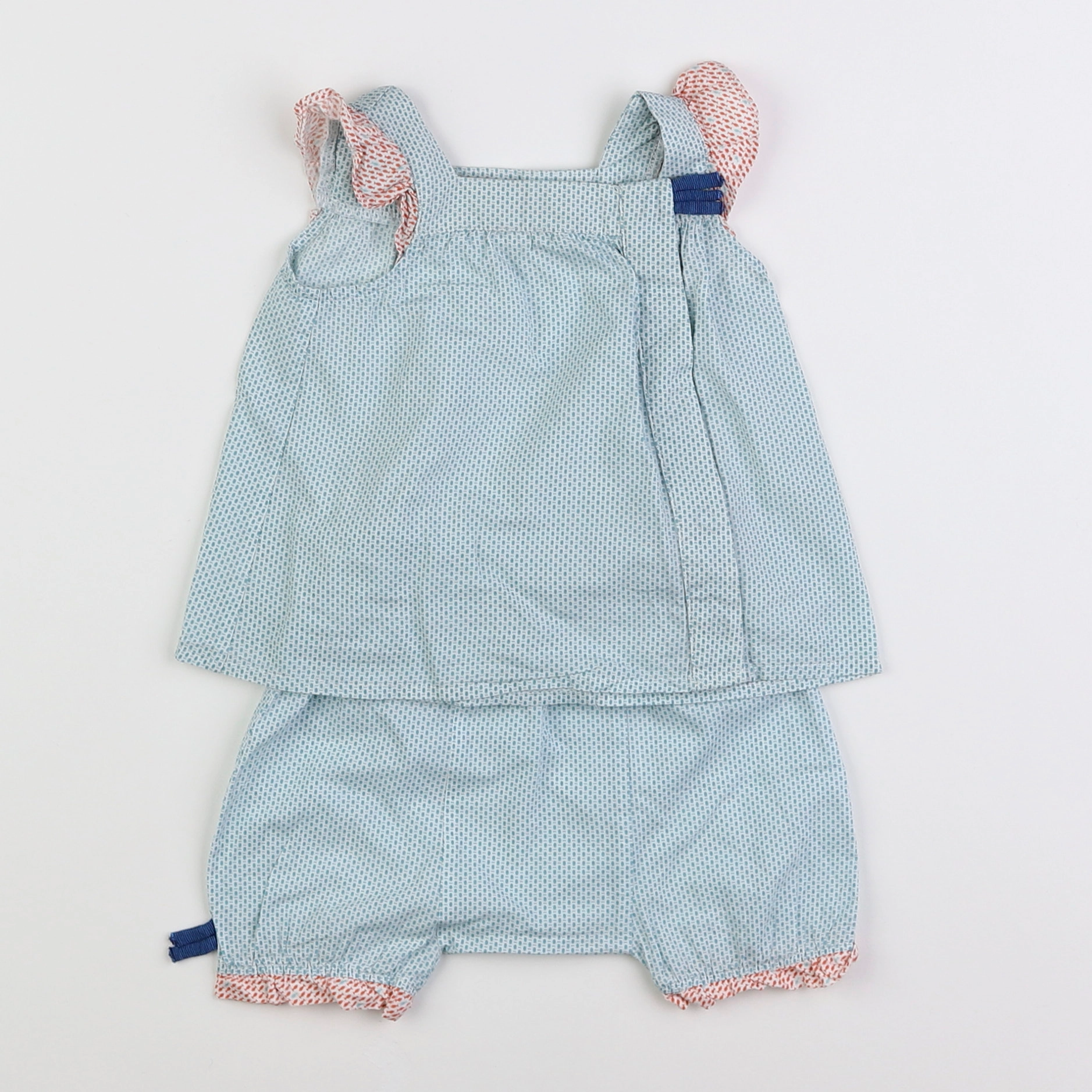 Moulin Roty - ensemble bleu - 3 mois