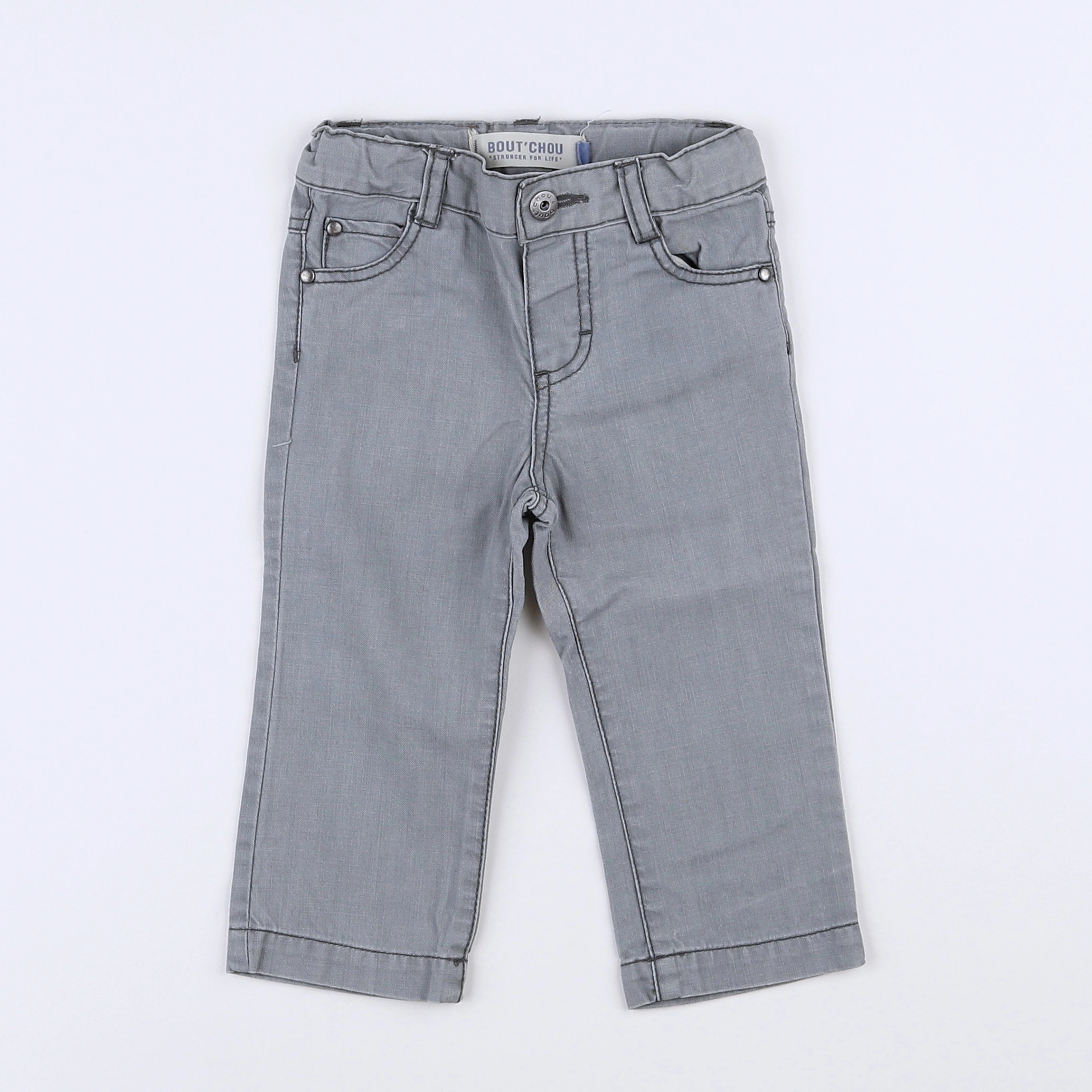 Boutchou - pantalon gris - 9 mois