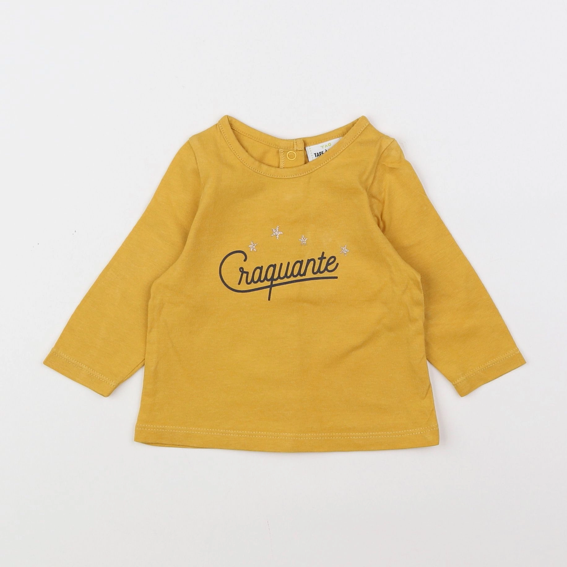 Tape à l'oeil - tee-shirt jaune - 3 mois