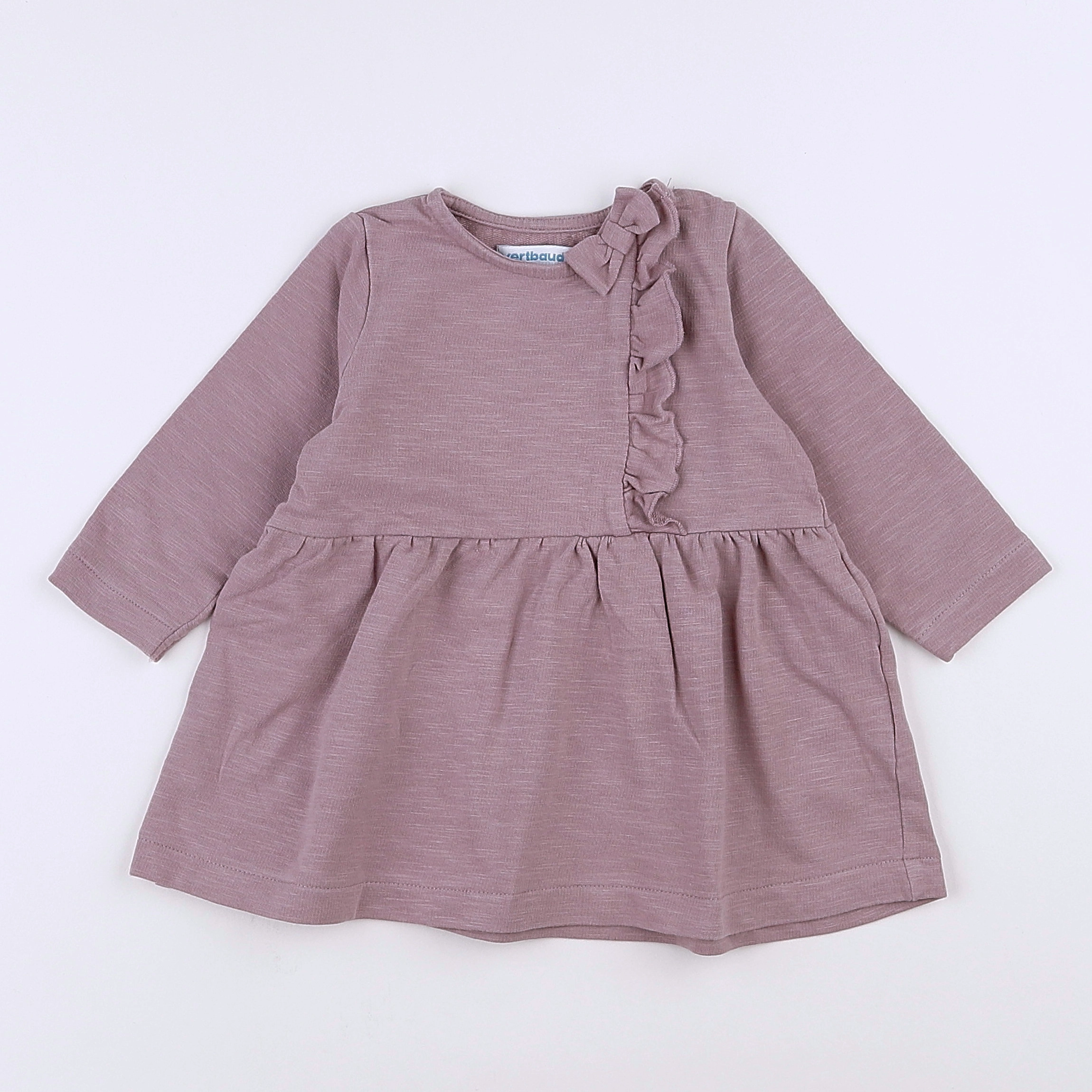 Vertbaudet - robe violet - 9 mois