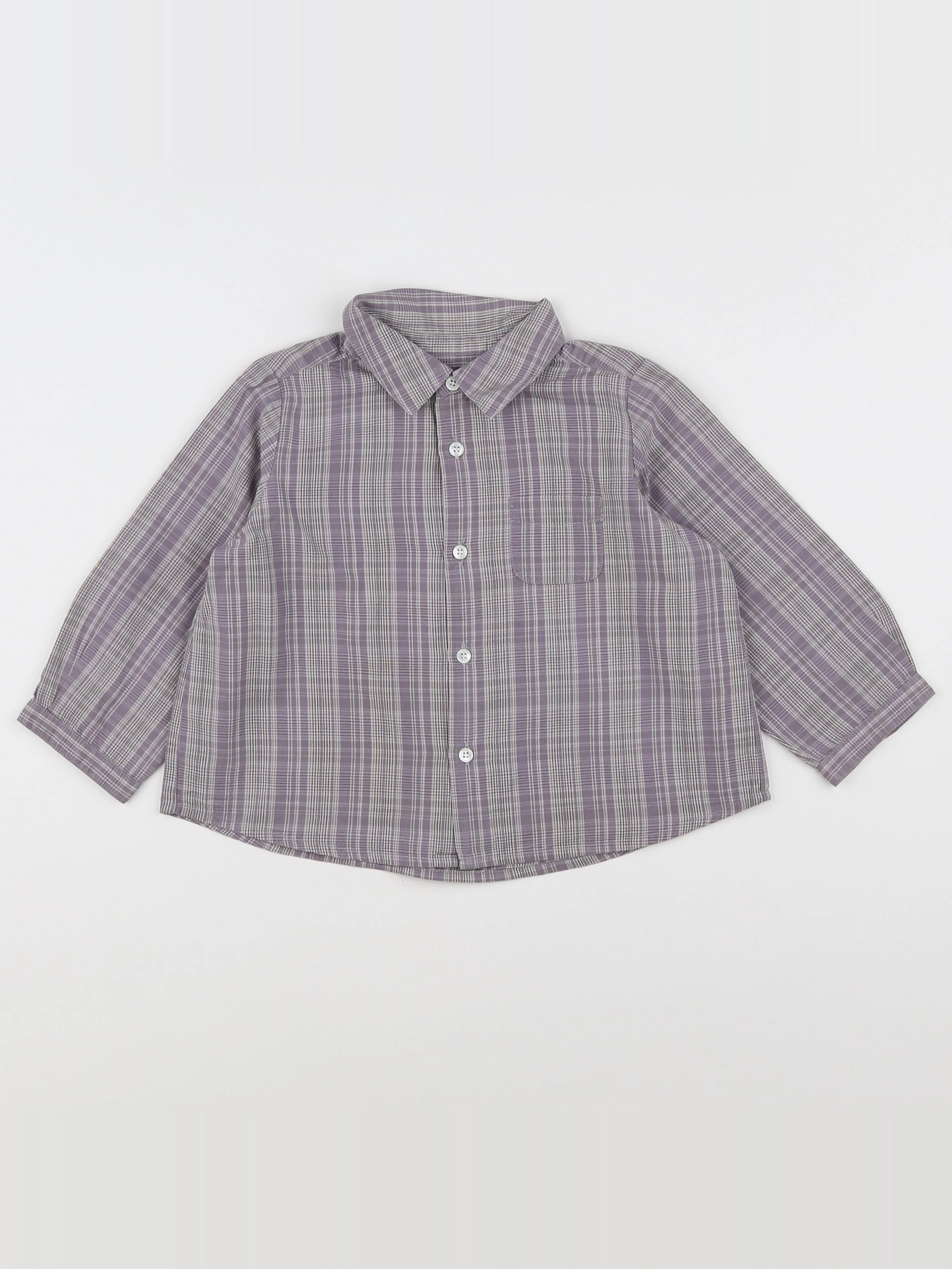 Bonpoint - chemise gris - 18 mois