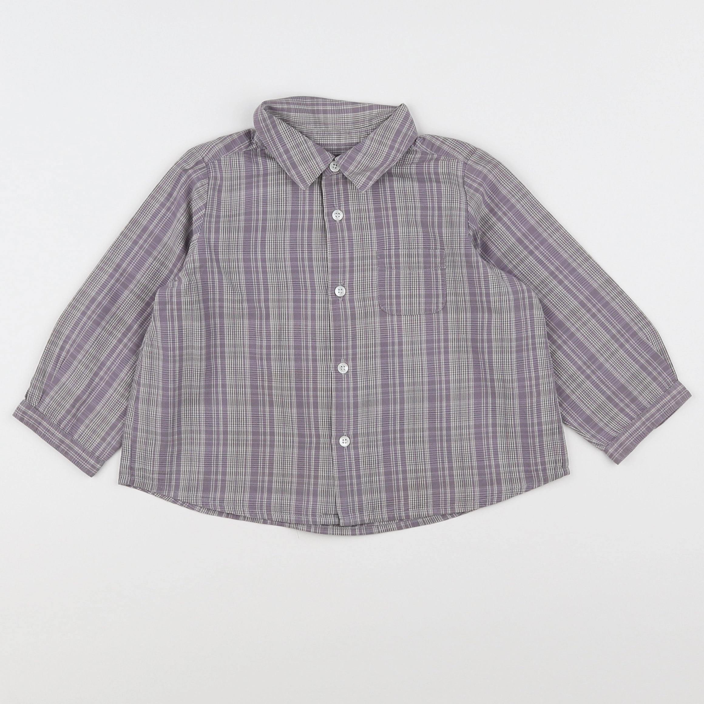 Bonpoint - chemise gris - 18 mois