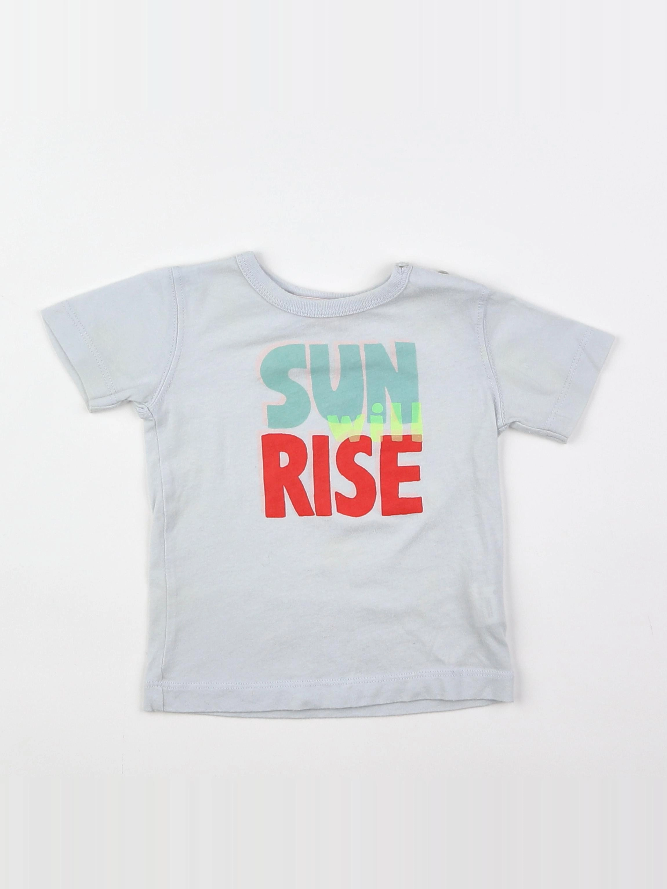 Bonpoint - tee-shirt bleu, multicolore - 6 mois