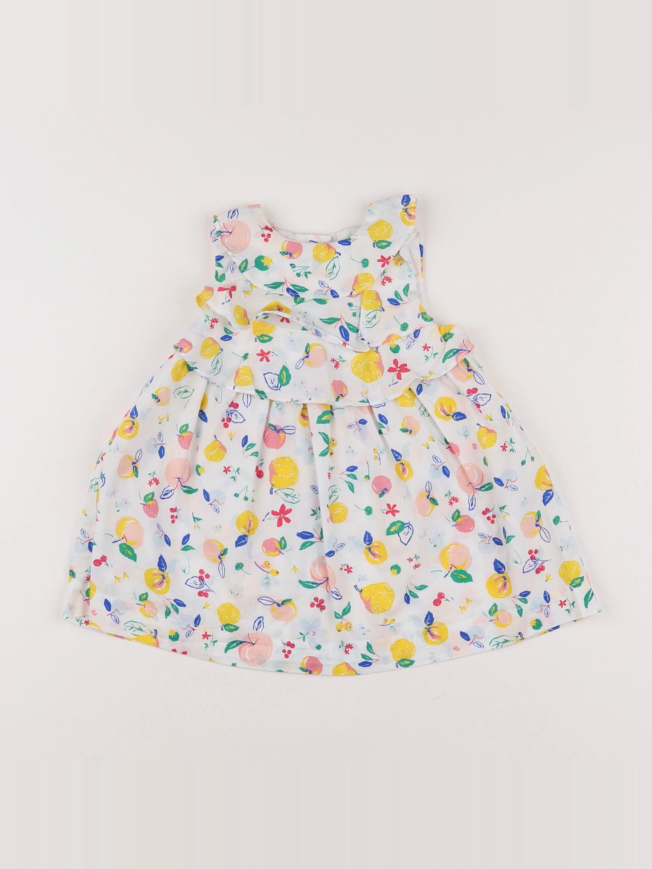 Petit Bateau - robe multicolore - 6 mois