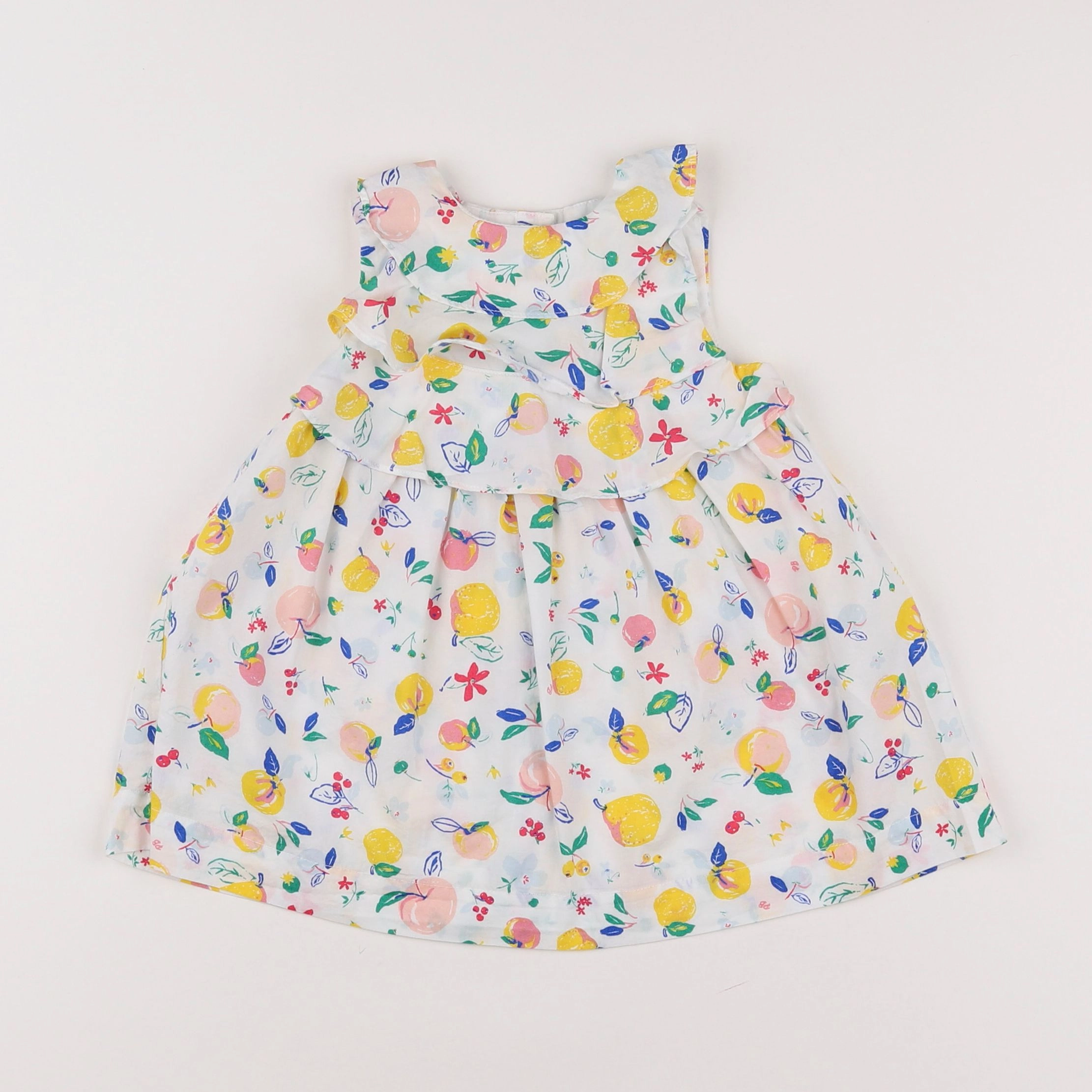 Petit Bateau - robe multicolore - 6 mois
