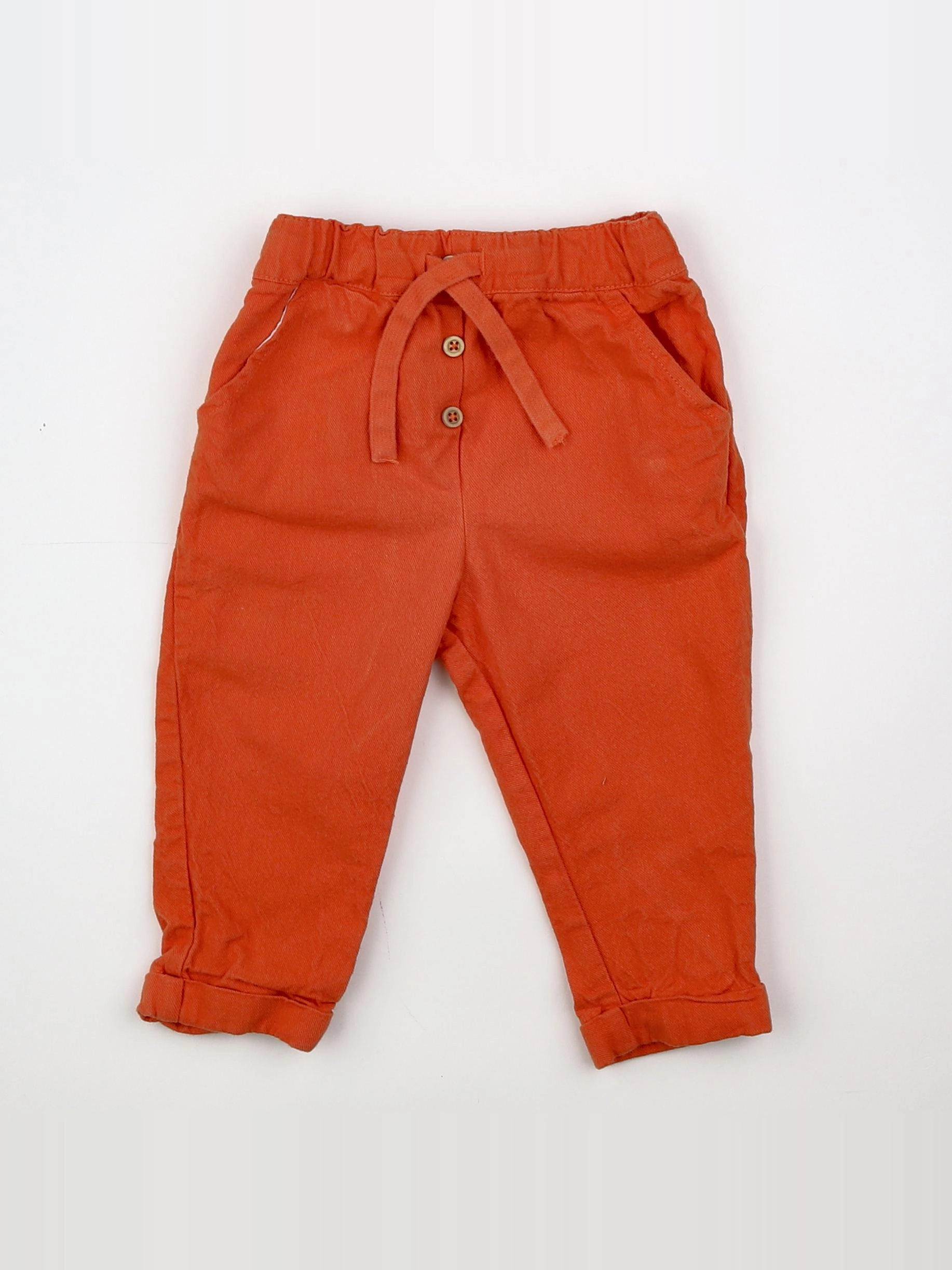 Boutchou - pantalon orange - 12 mois