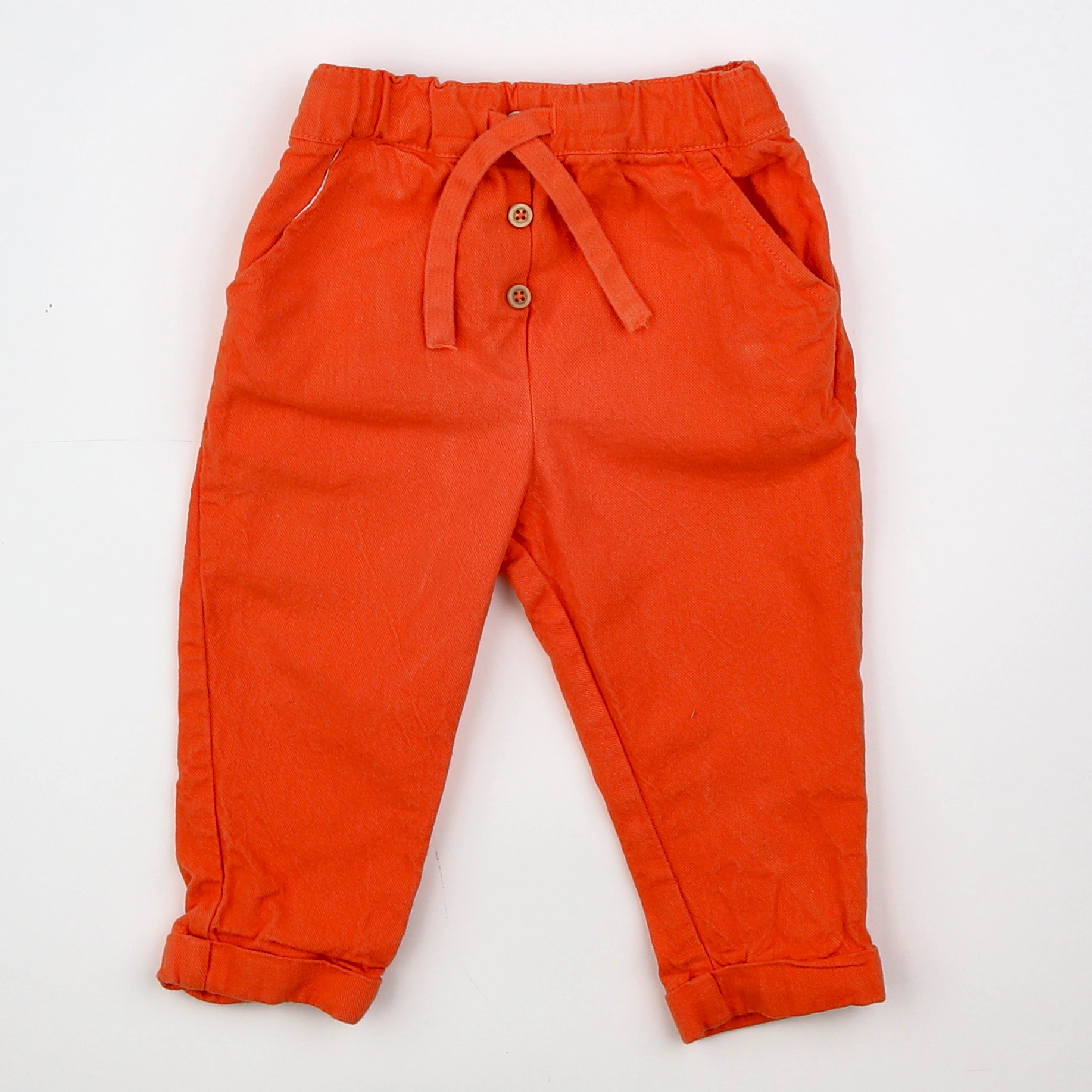 Boutchou - pantalon orange - 12 mois