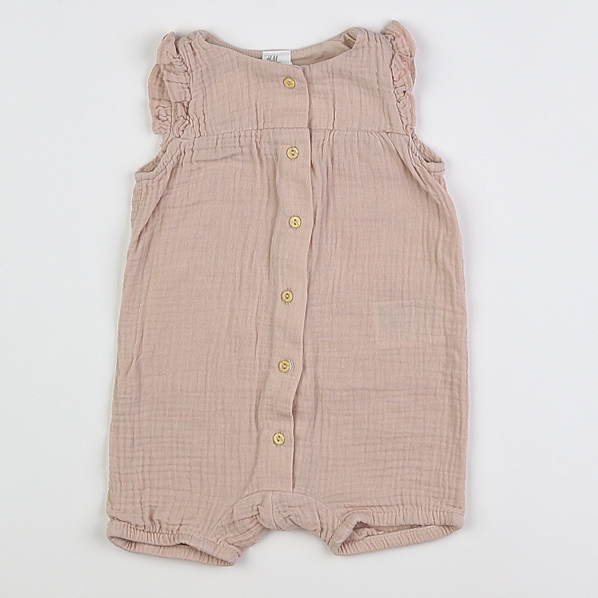 H&M - combinaison rose - 6 mois