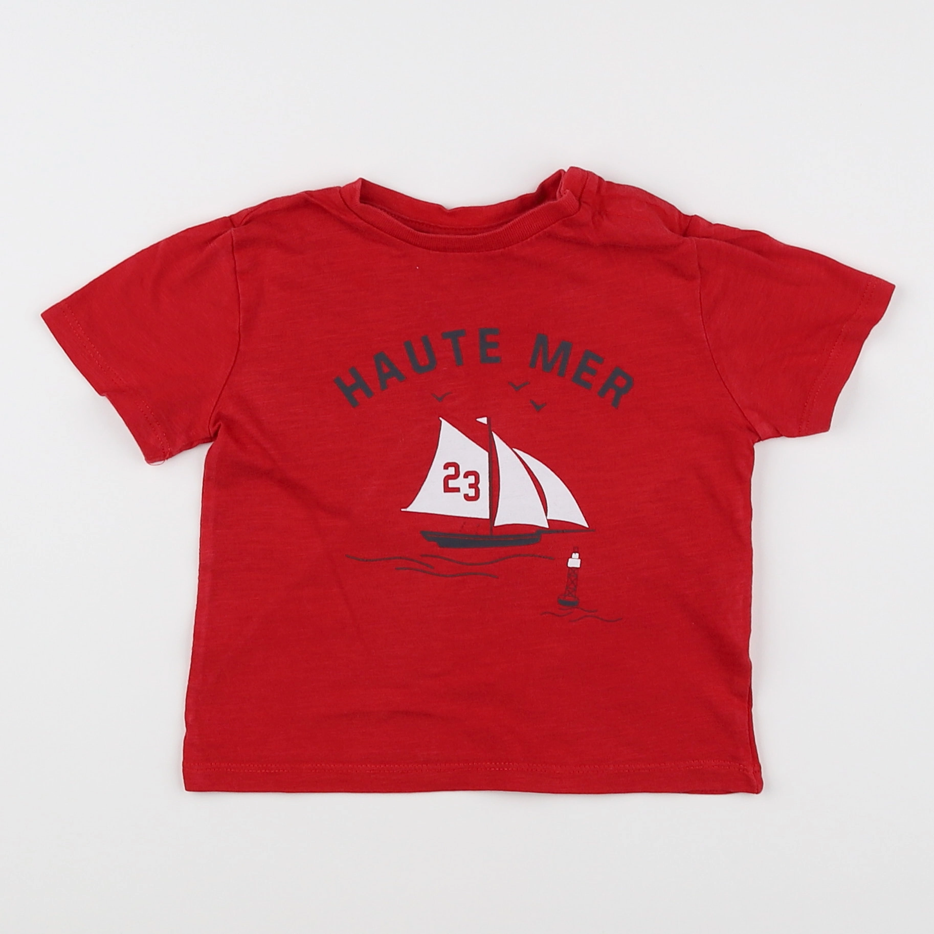Boutchou - tee-shirt rouge - 12 mois