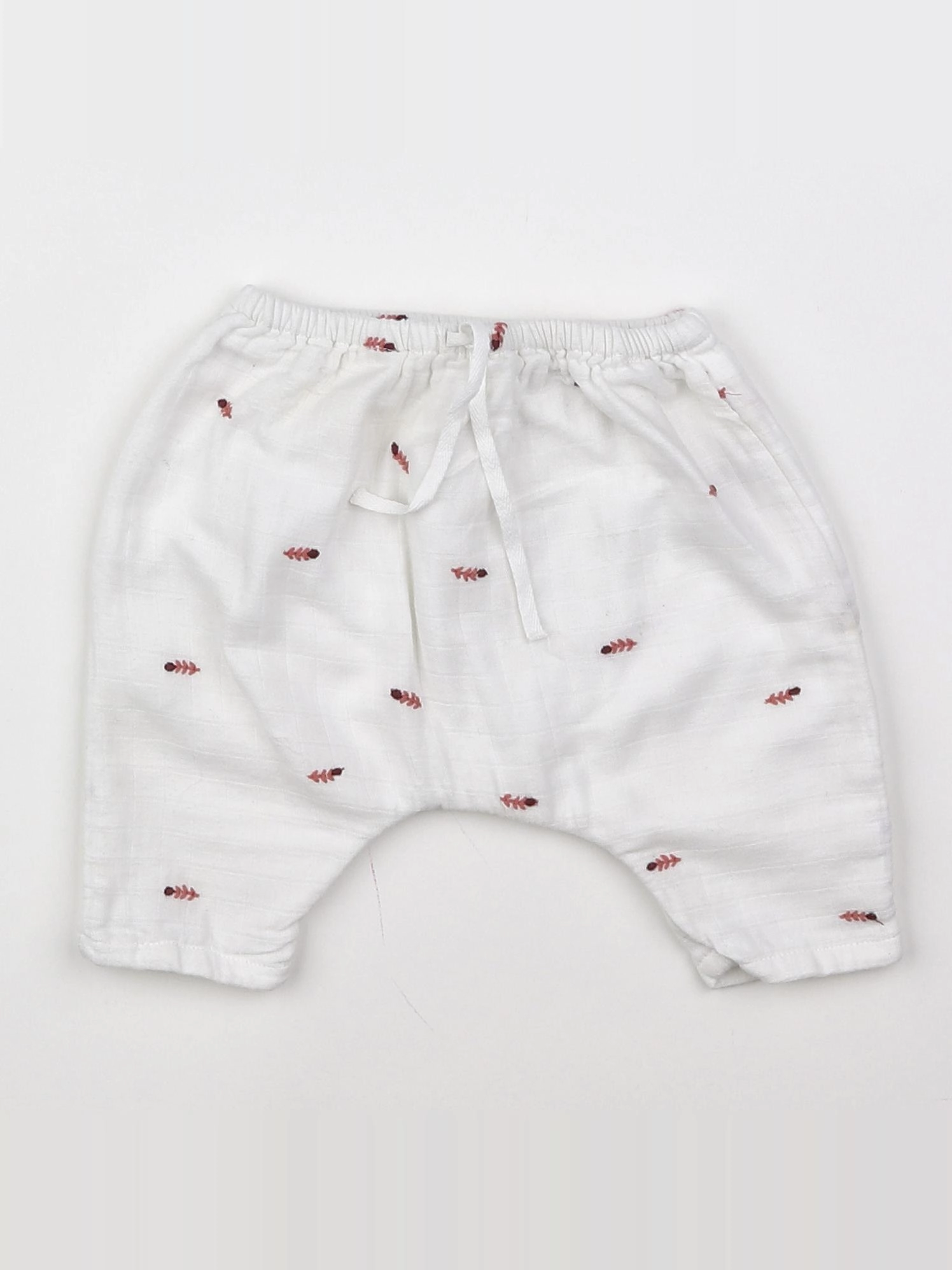 Boutchou - sarouel blanc - 1 mois