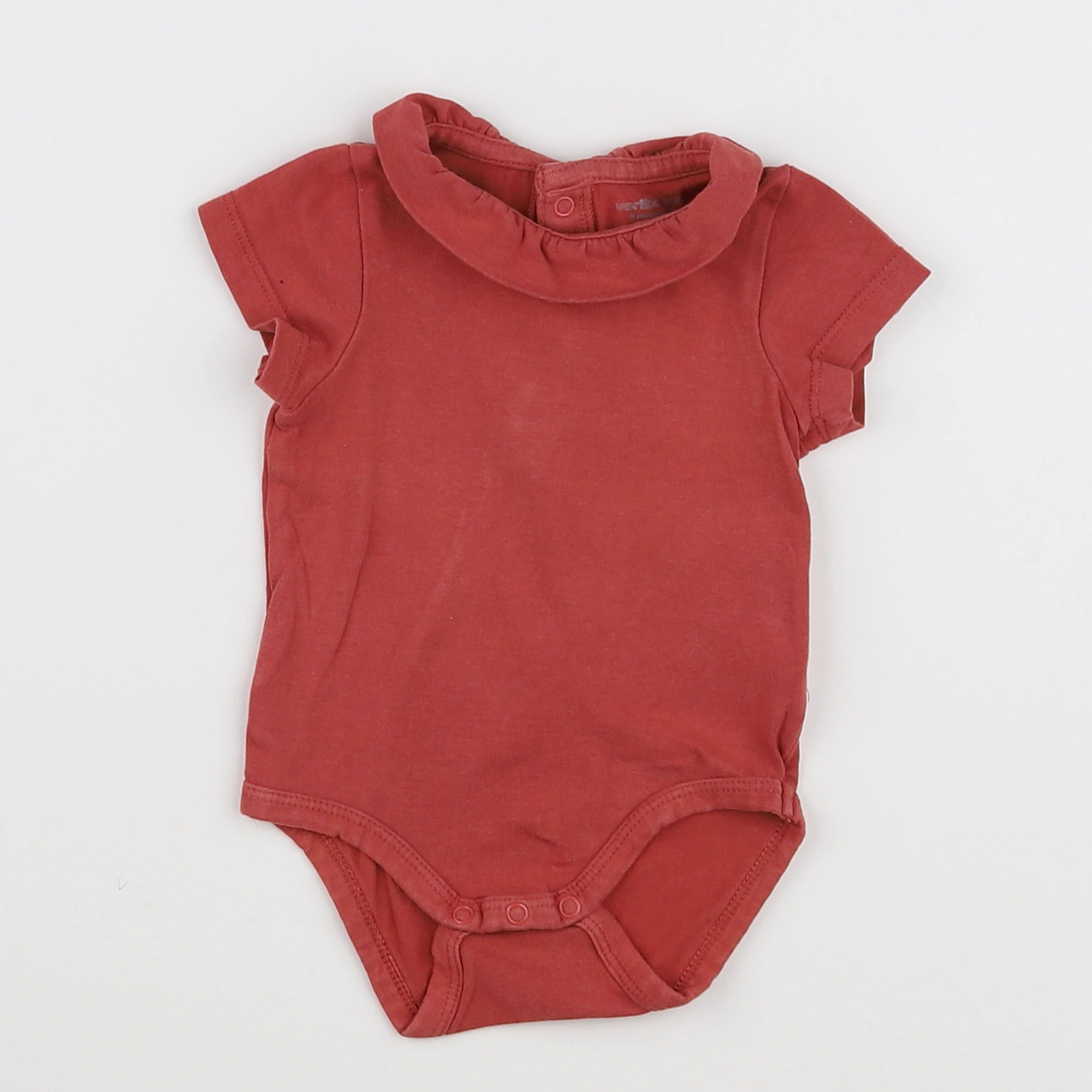 Vertbaudet - body vetement rouge - 3 mois