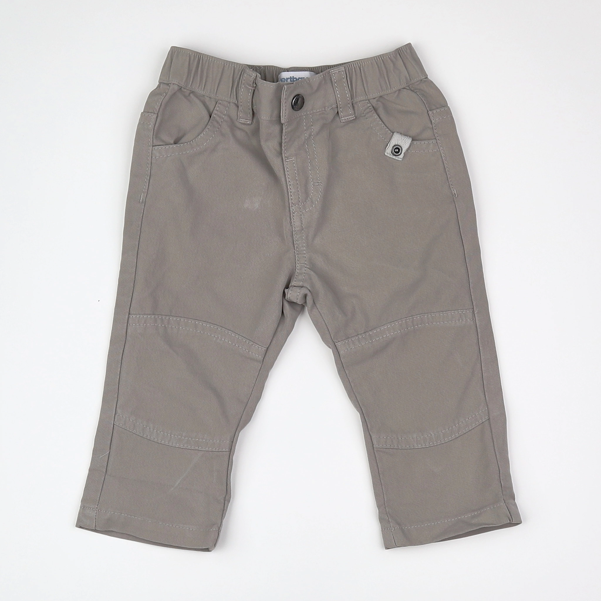 Vertbaudet - pantalon marron - 12 mois