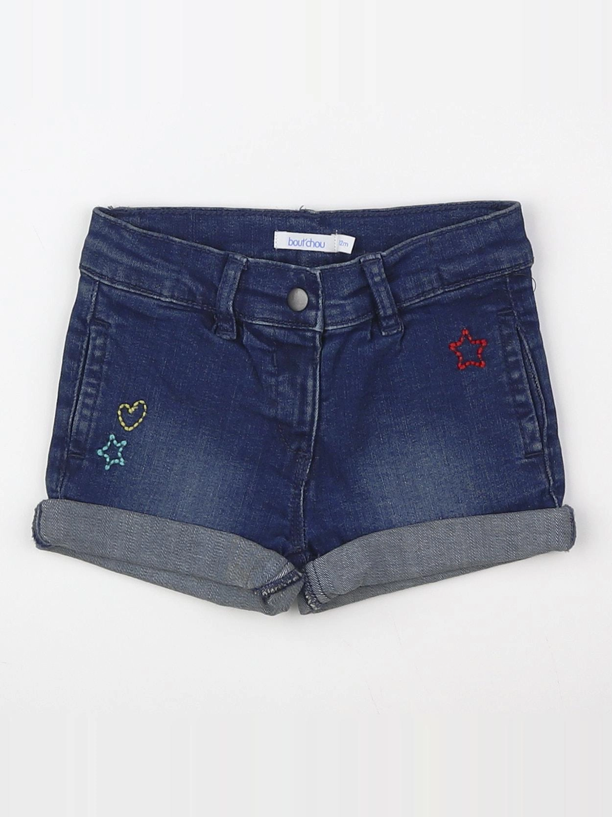 Boutchou - short bleu - 12 mois