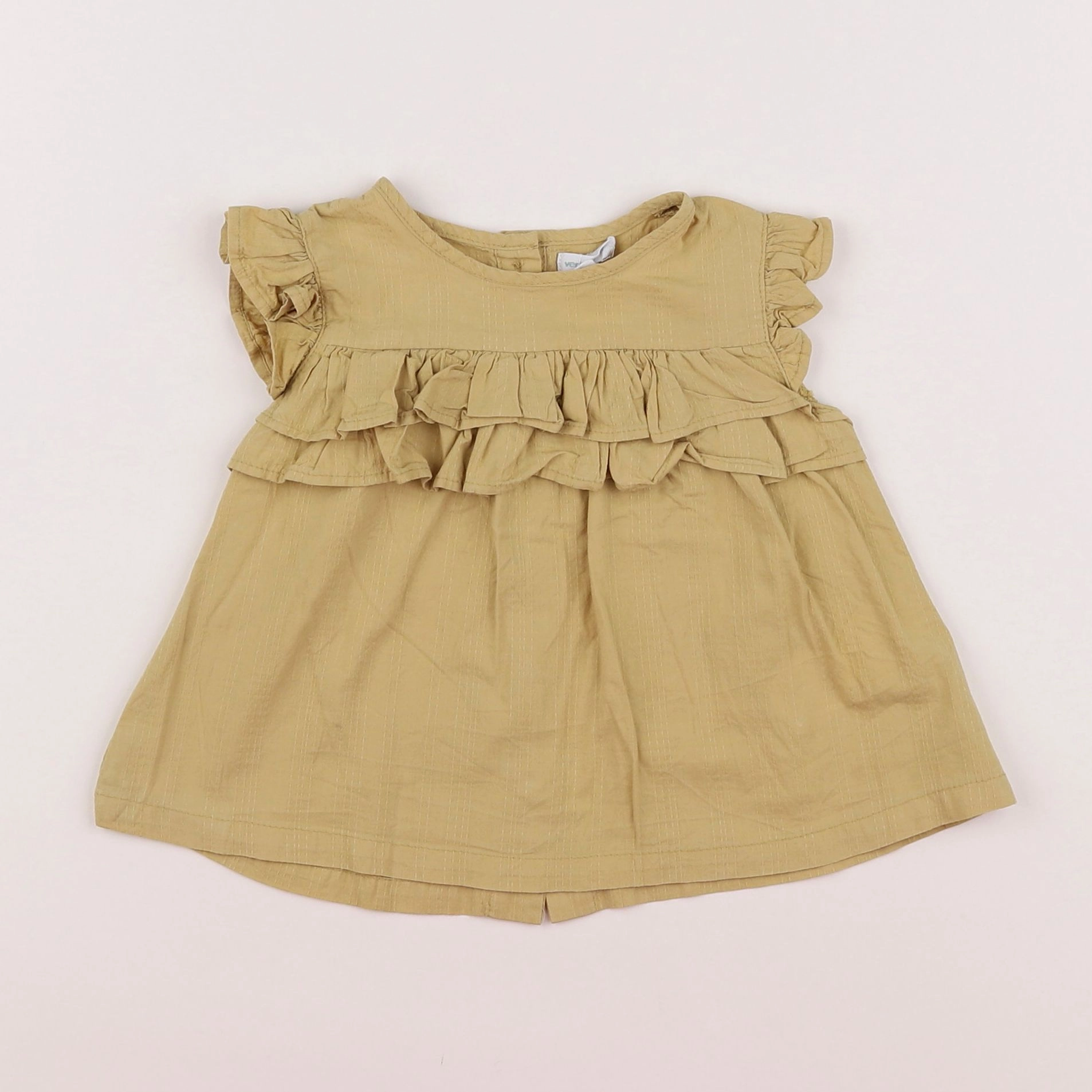 Vertbaudet - blouse jaune - 12 mois