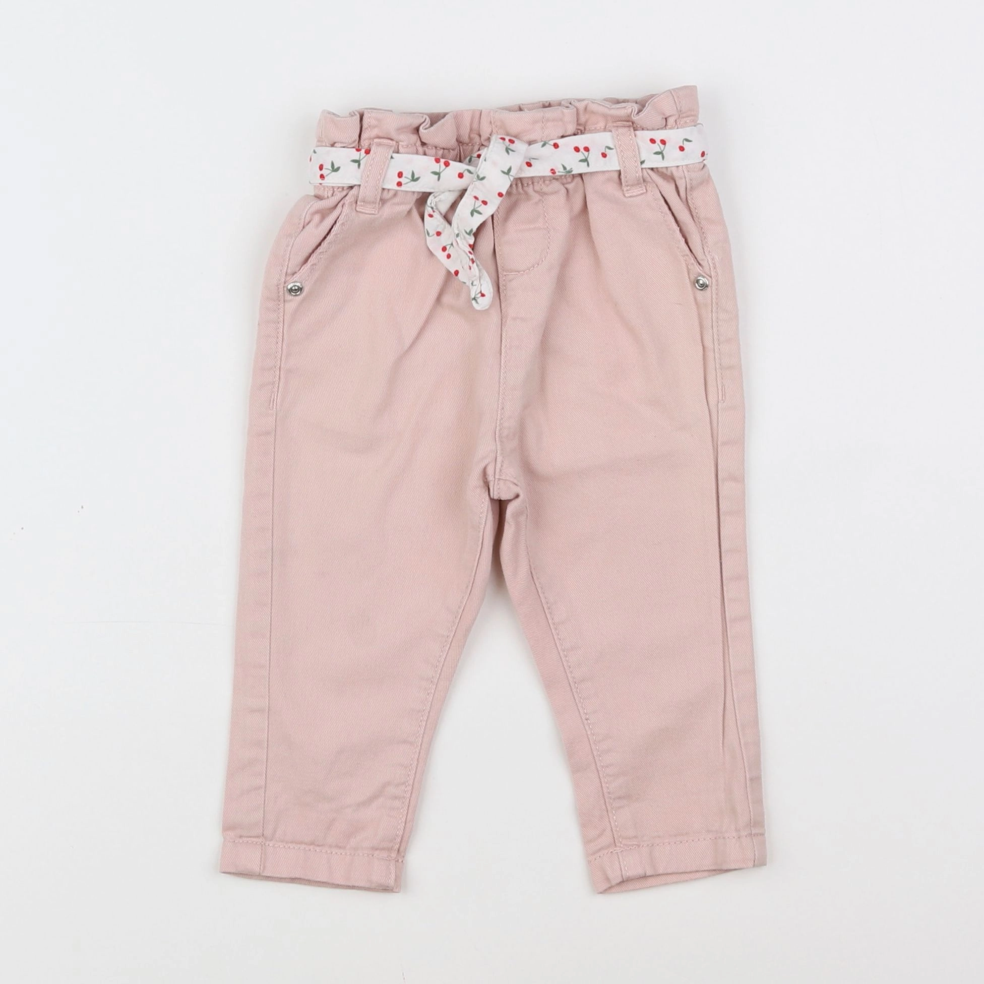 Vertbaudet - pantalon rose - 9 mois