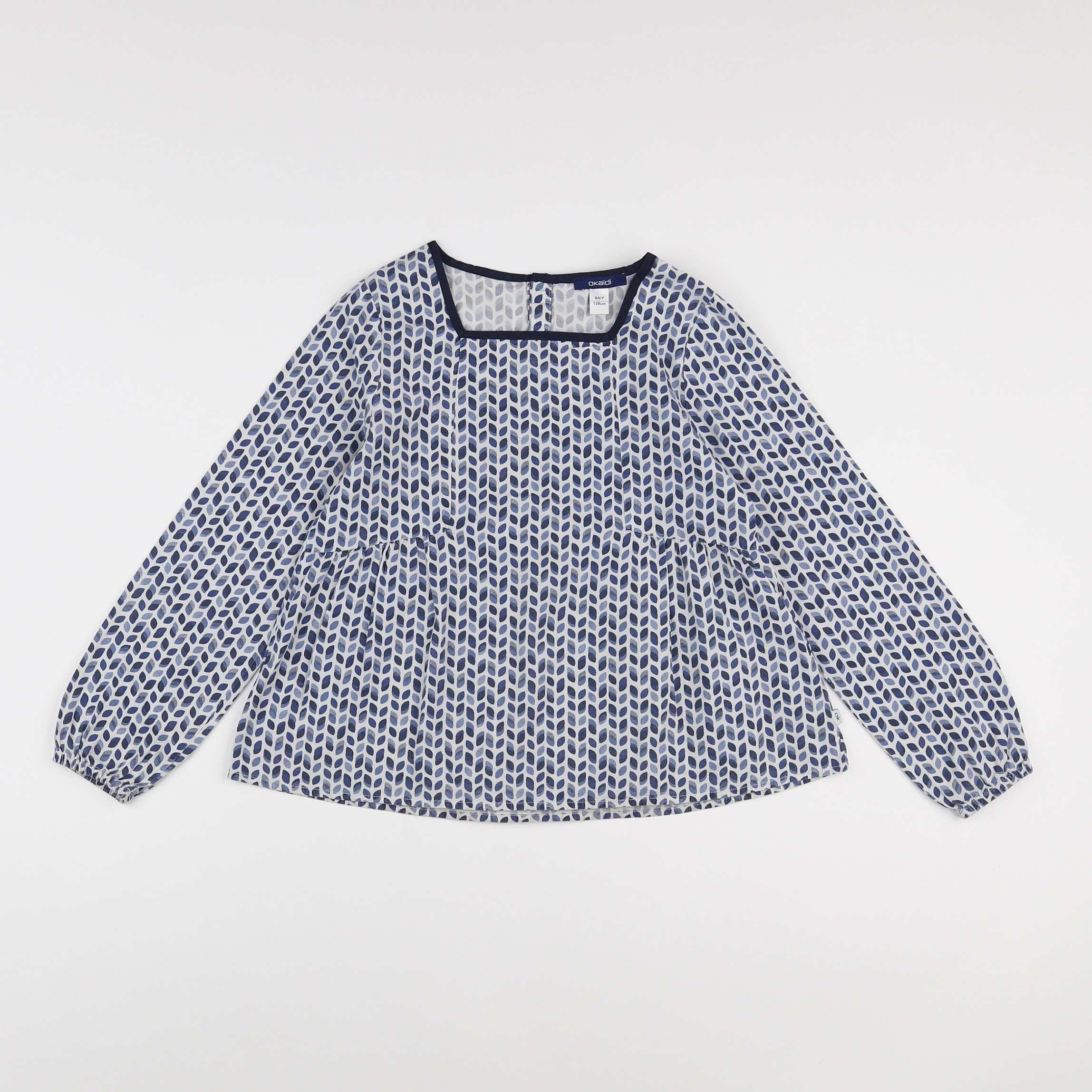 Okaidi - blouse bleu - 8 ans