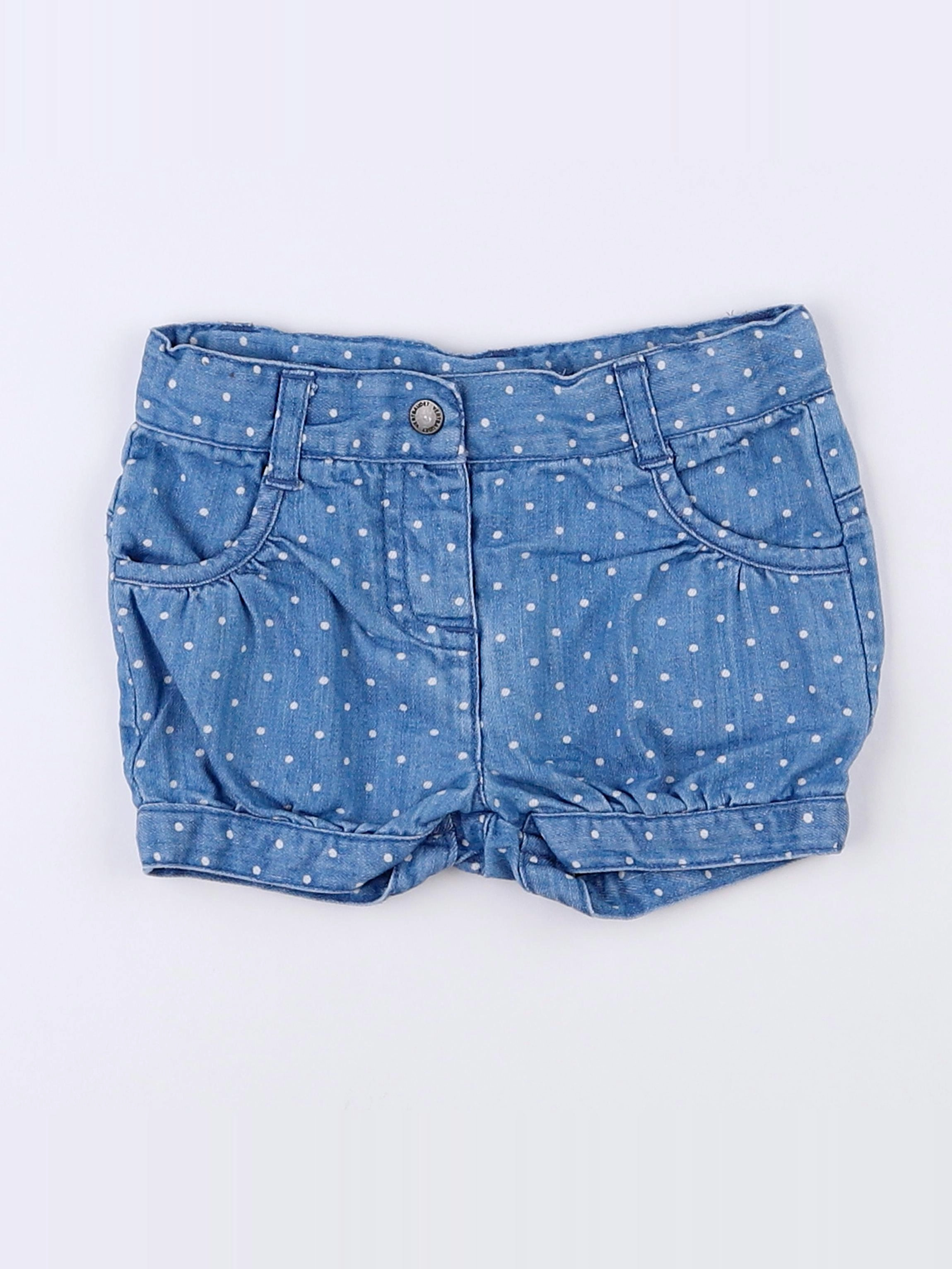Vertbaudet - short bleu - 9 mois