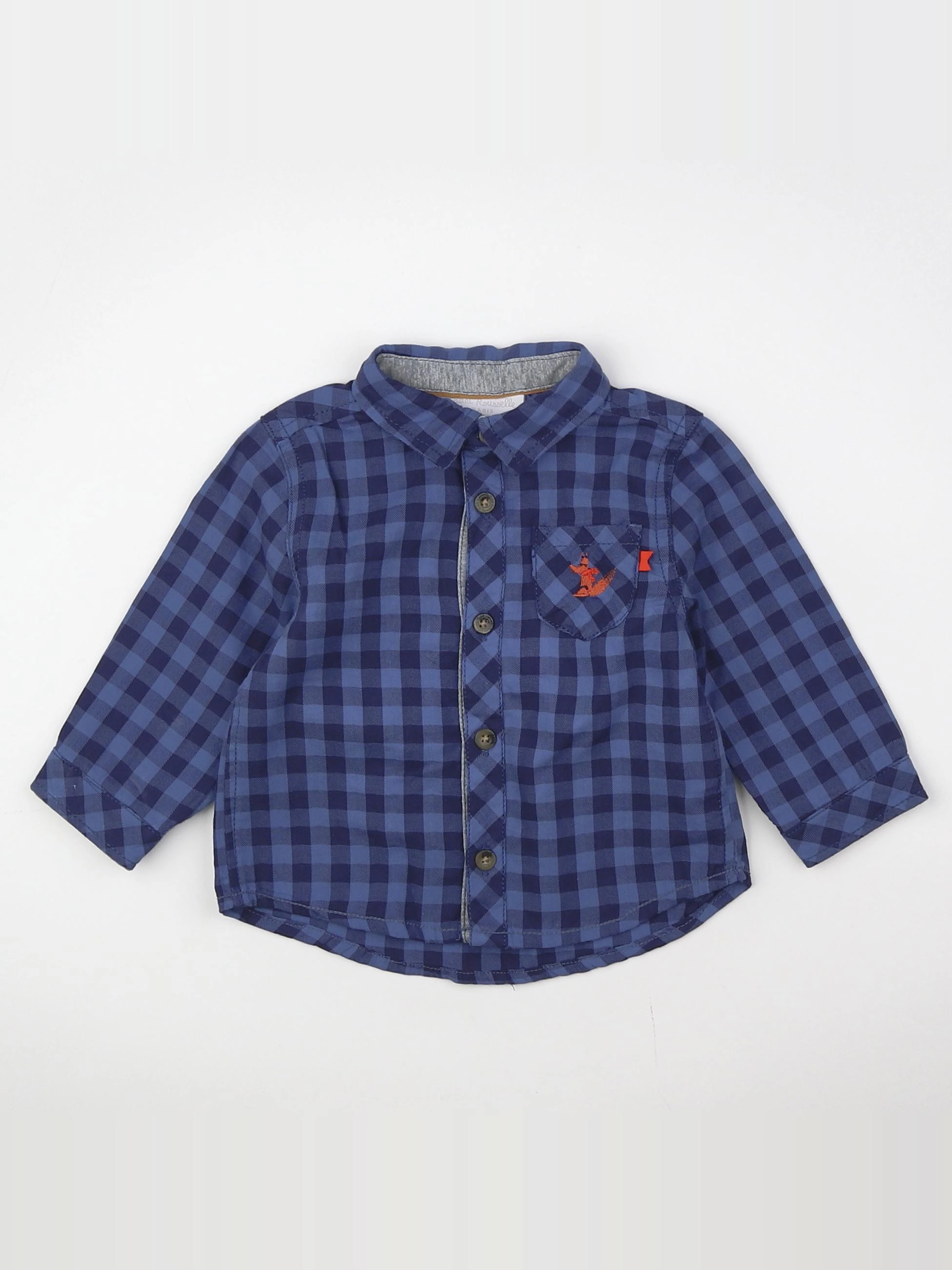 Cadet Rousselle - chemise bleu - 6 mois