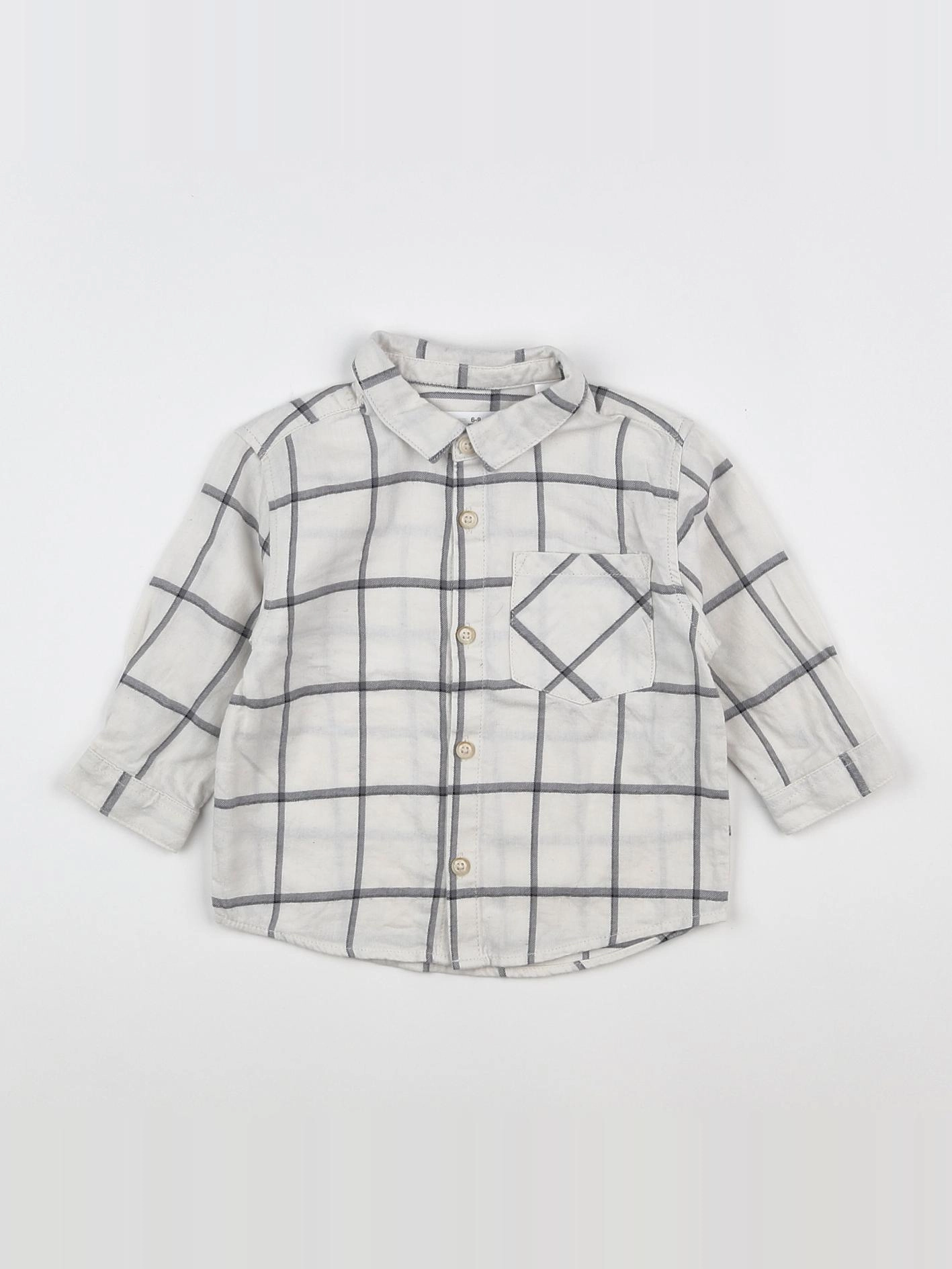 Zara - chemise blanc - 6/9 mois