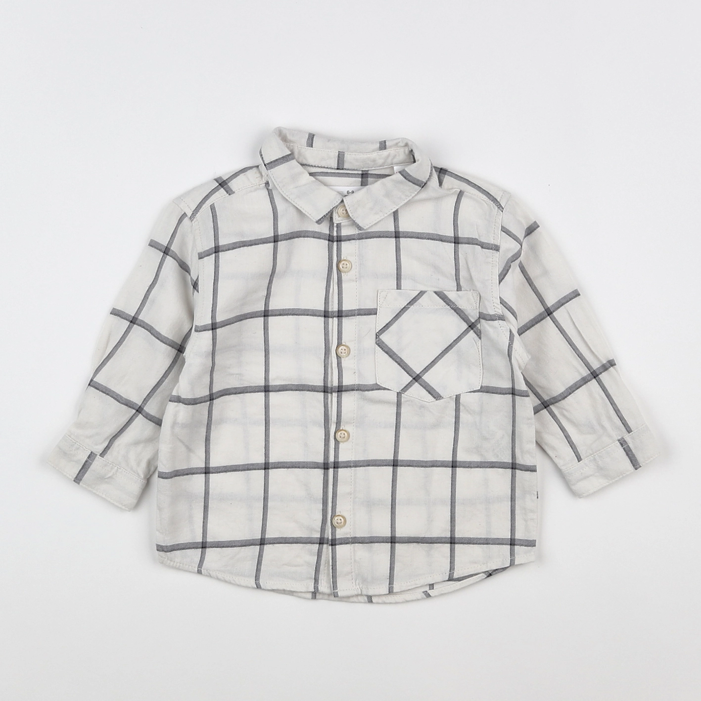 Zara - chemise blanc - 6/9 mois