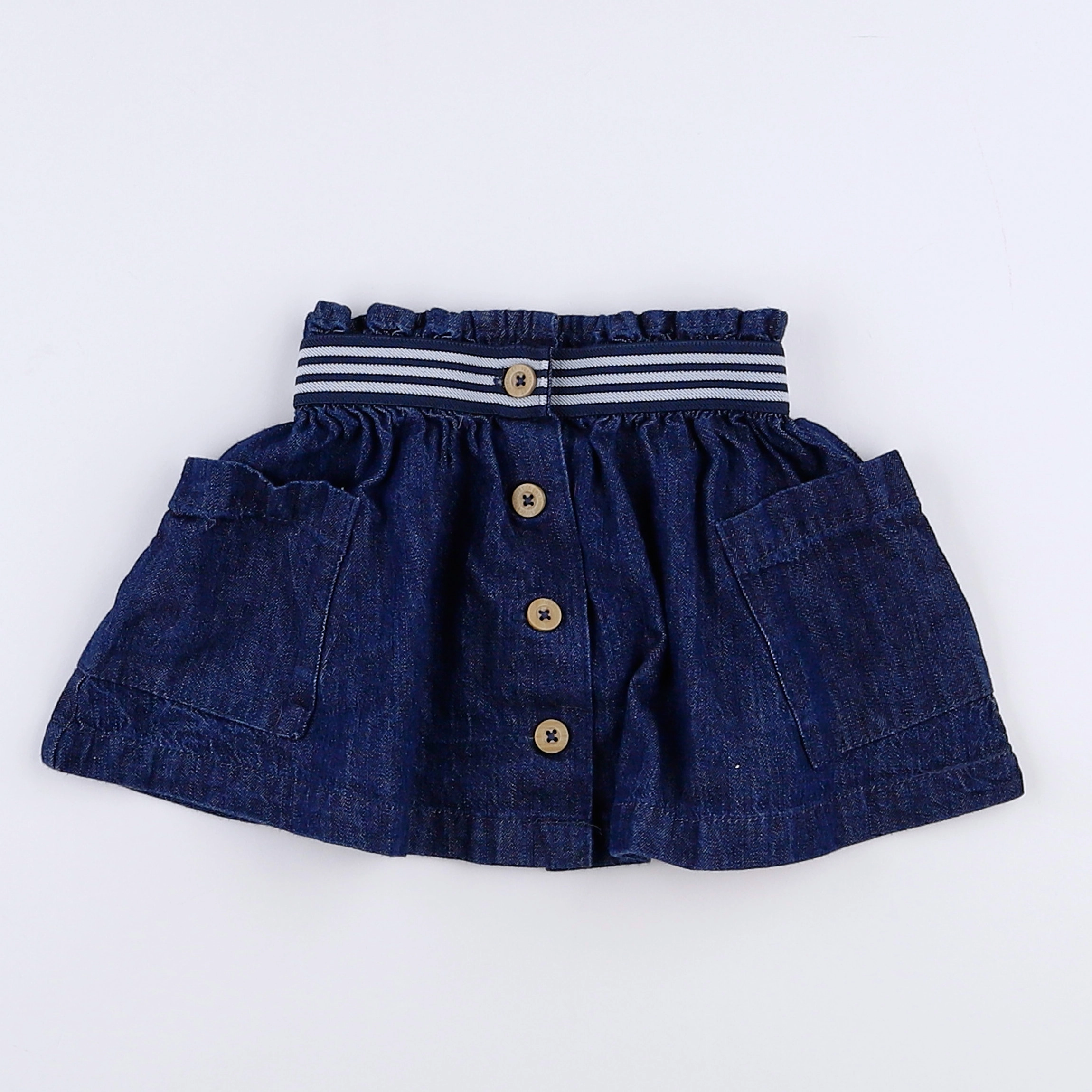 Vertbaudet - jupe bleu - 12 mois