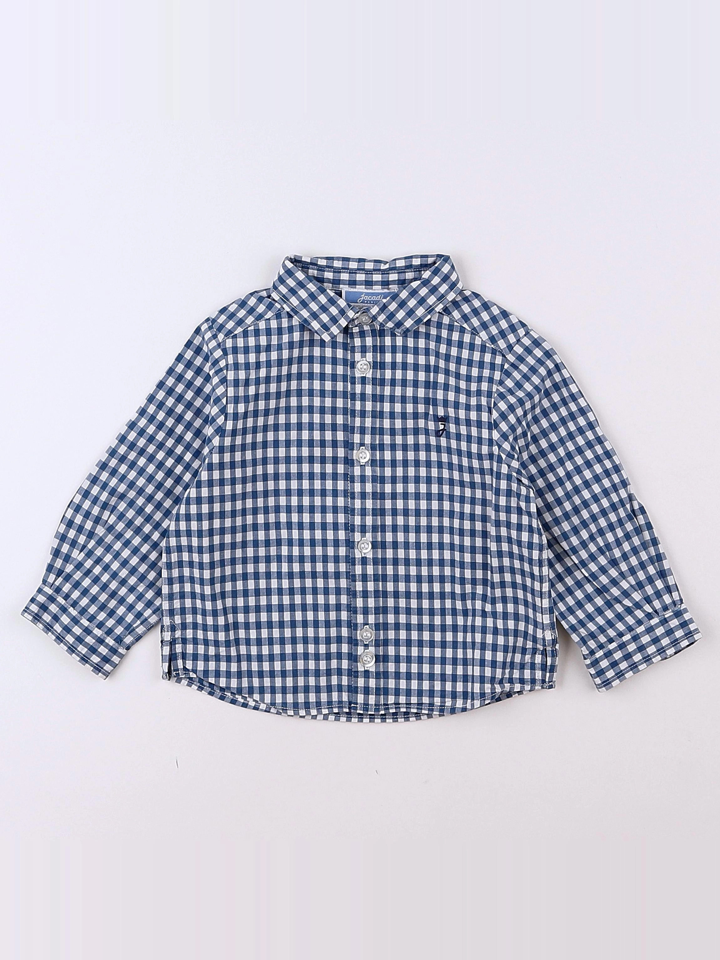 Jacadi - chemise bleu - 12 mois