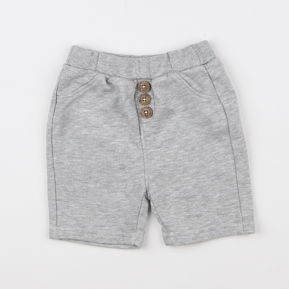 Tape à l'oeil - short gris - 6 mois