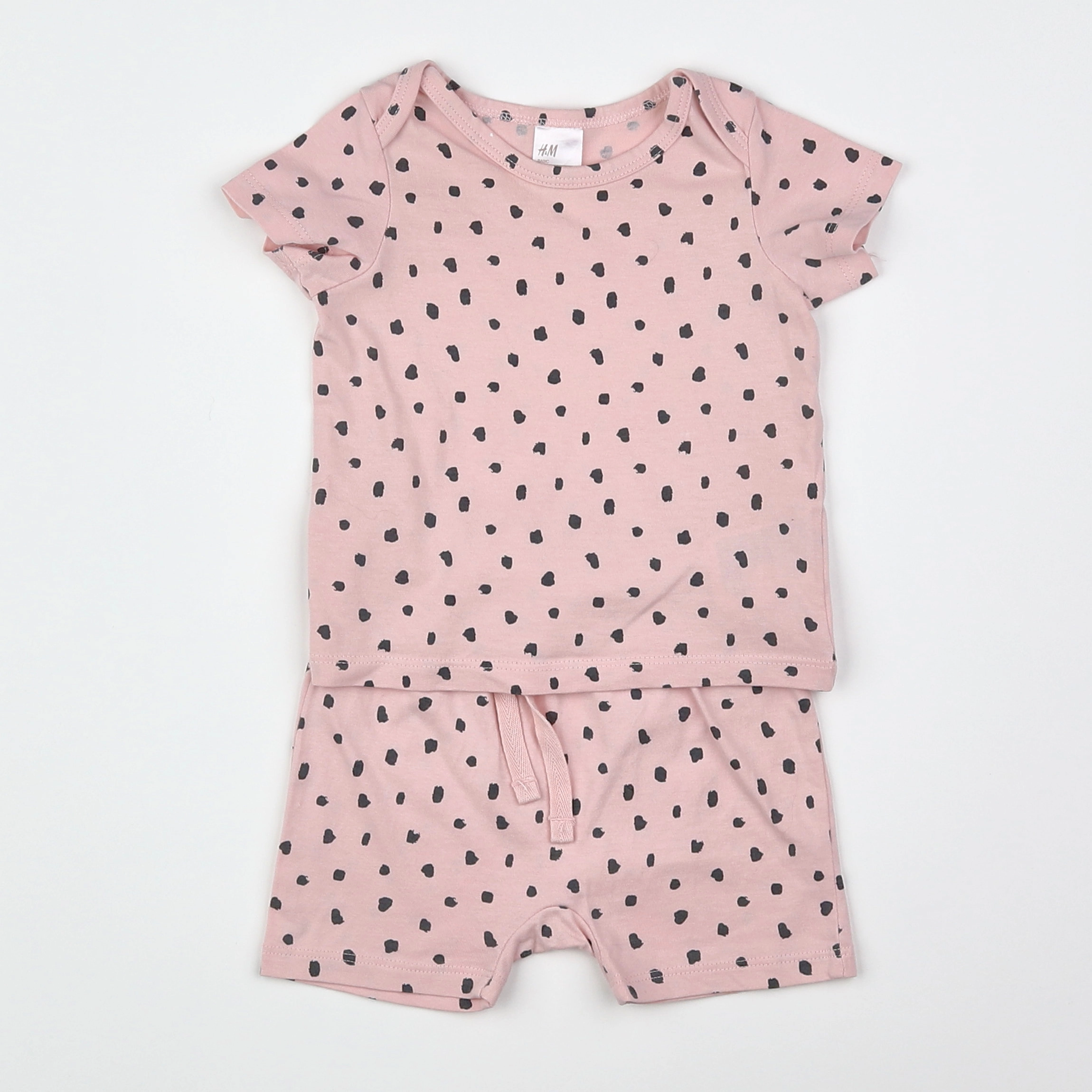 H&M - pyjama coton rose - 3 mois