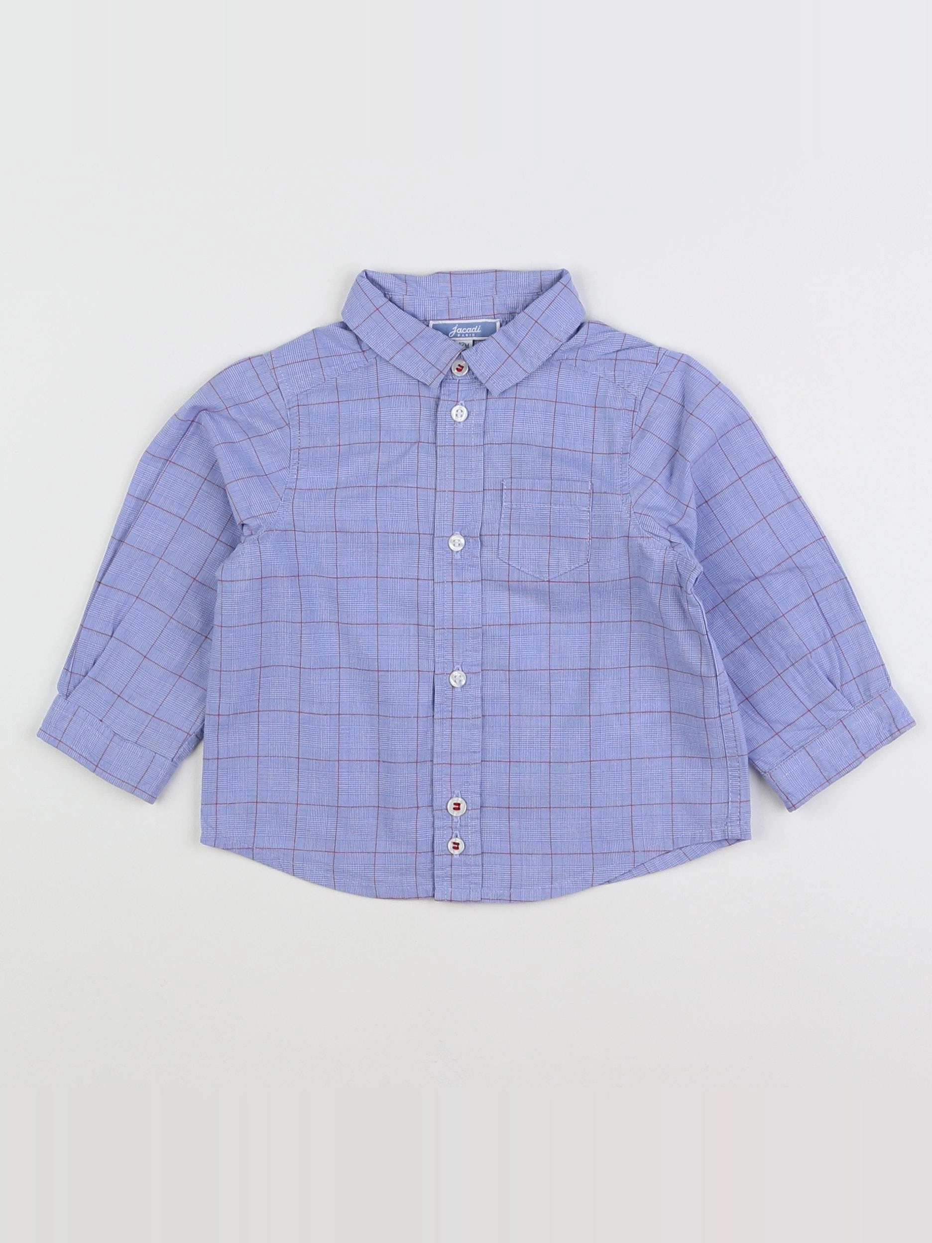 Jacadi - chemise bleu - 12 mois
