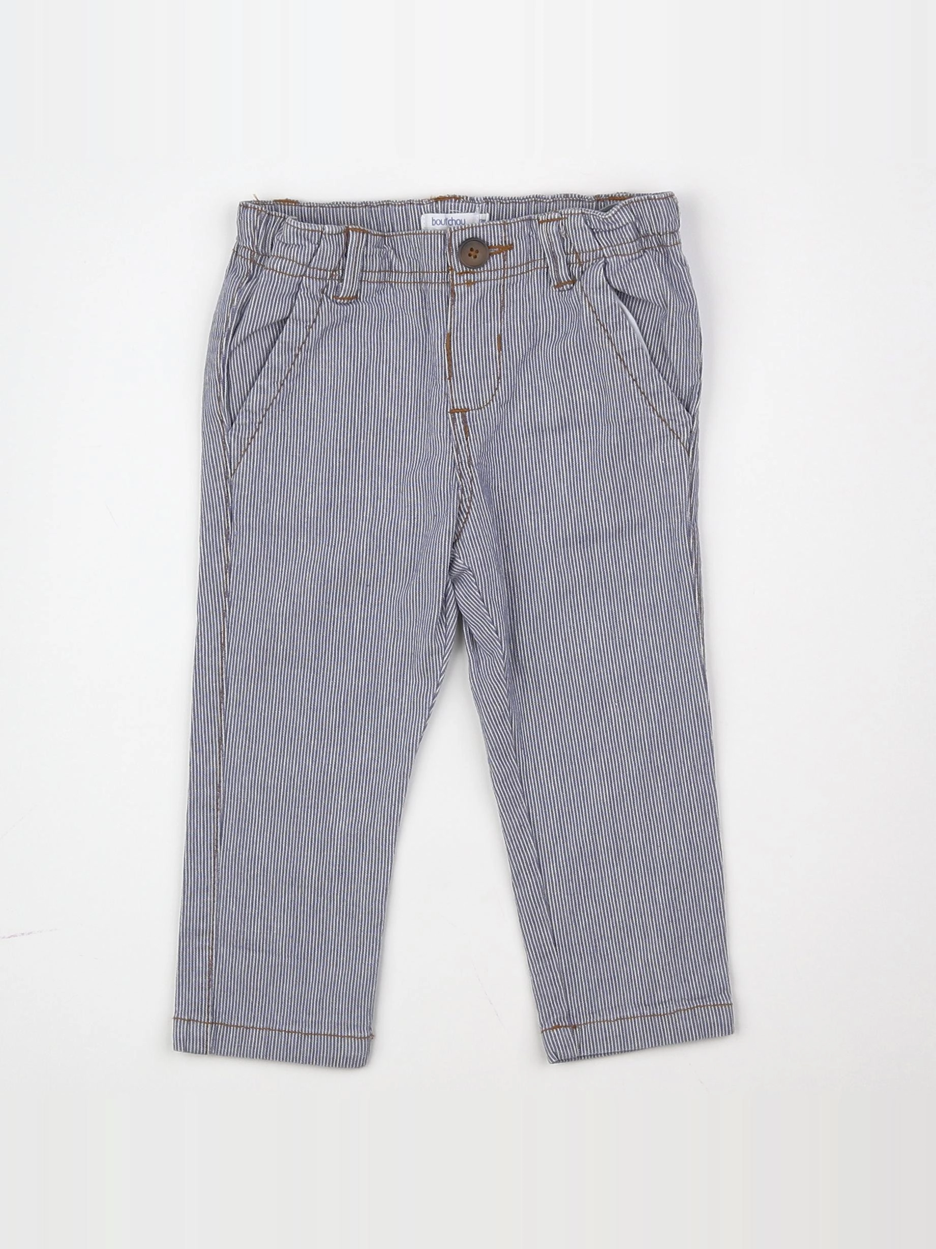 Boutchou - pantalon bleu - 12 mois