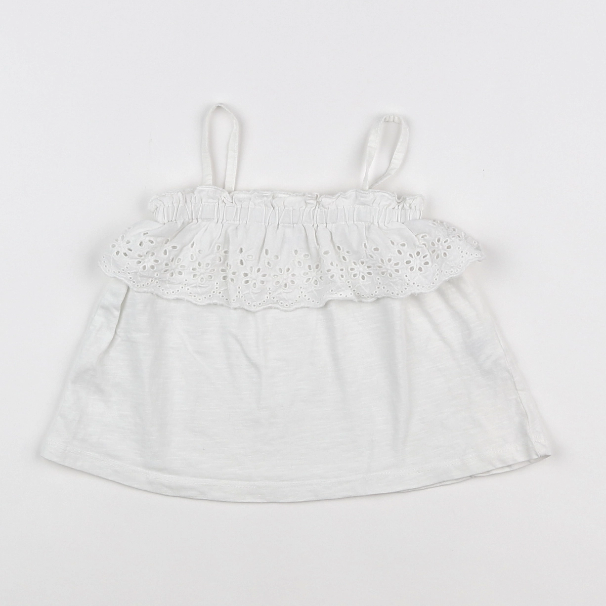 Zara - débardeur blanc - 9/12 mois