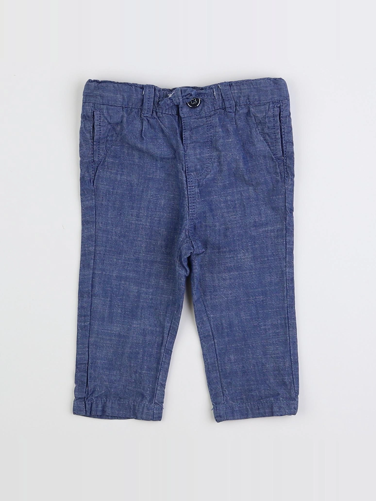Tape à l'oeil - pantalon bleu - 12 mois
