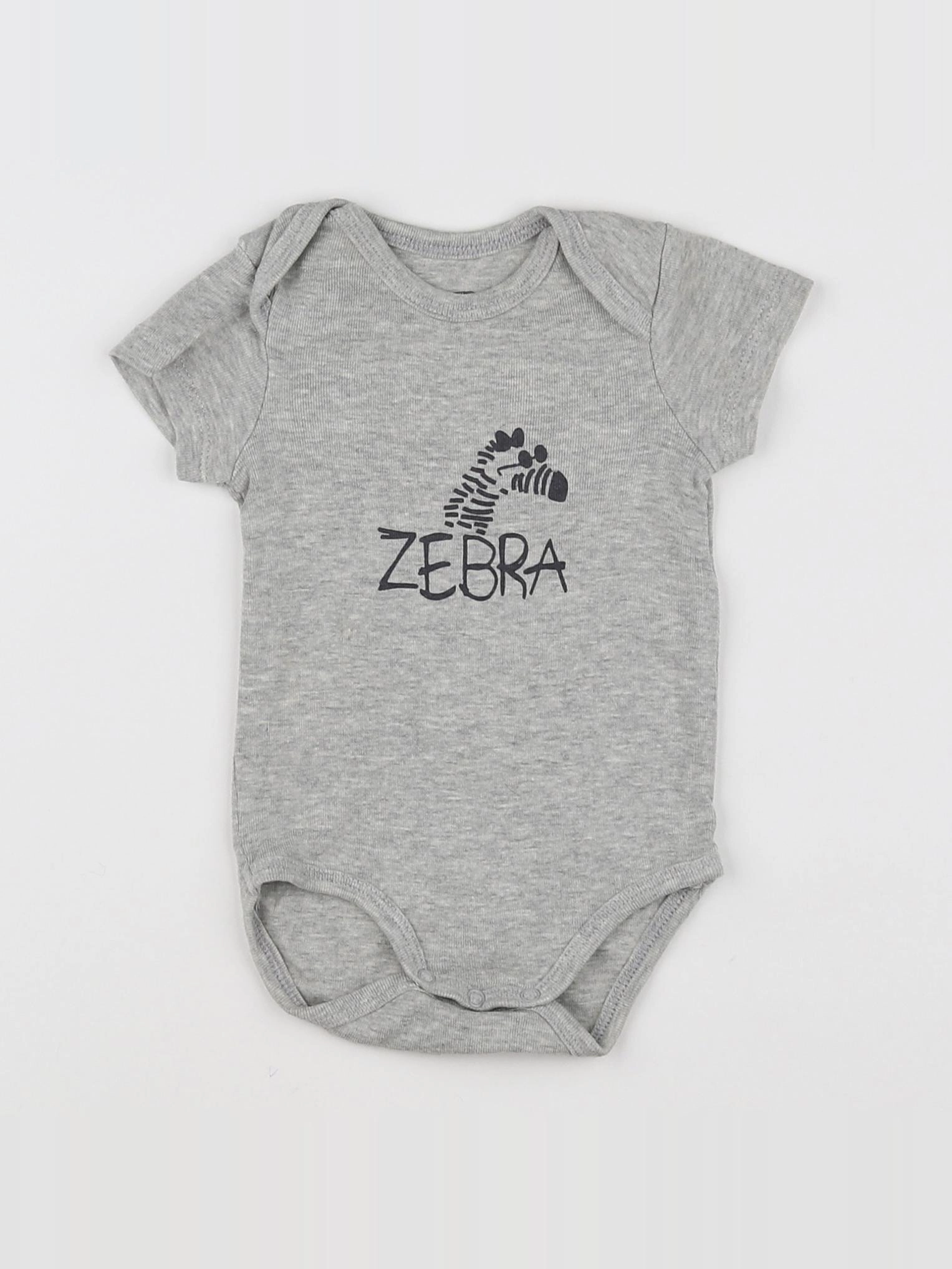 La Redoute - body gris - 3 mois
