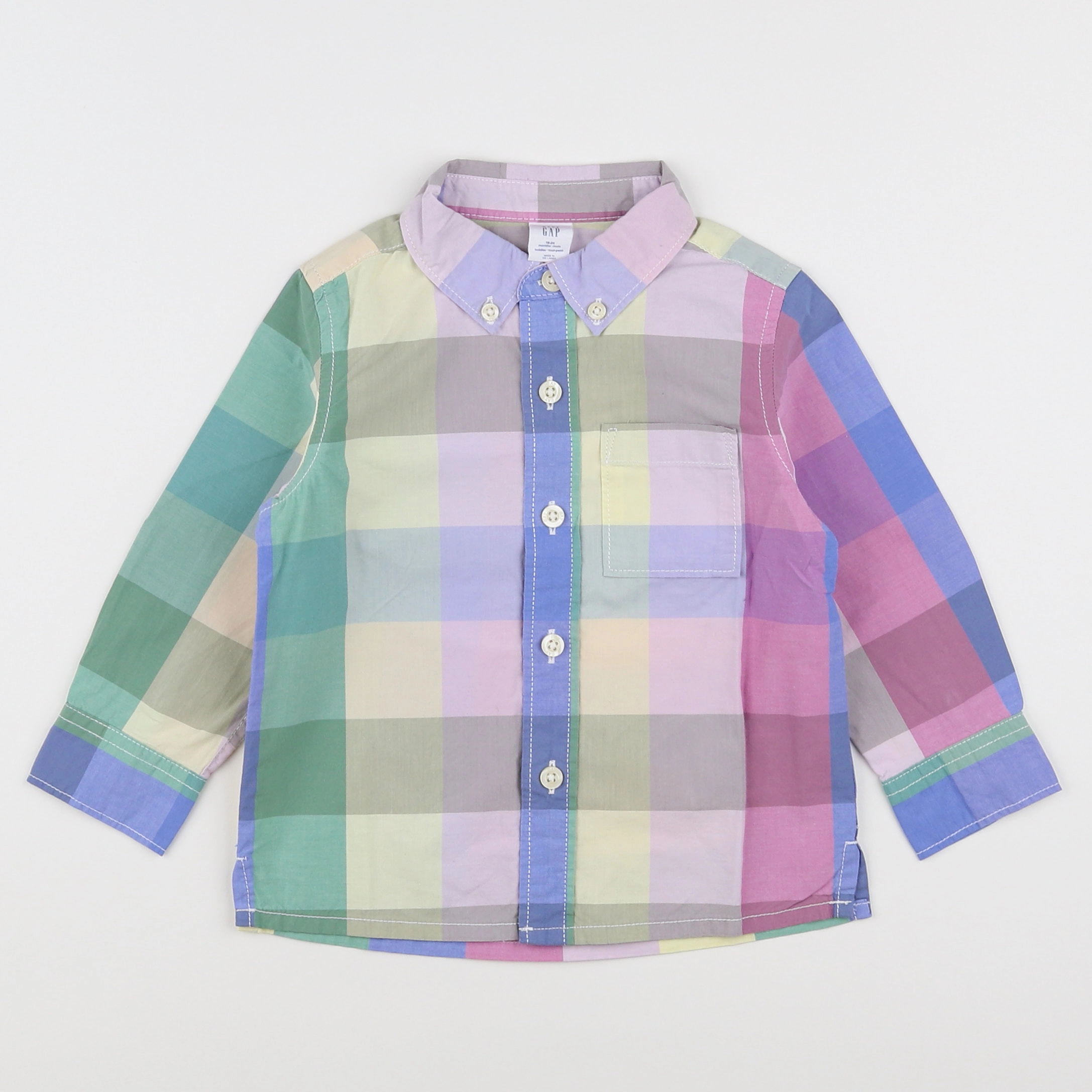 GAP - chemise multicolore - 18 mois à 2 ans