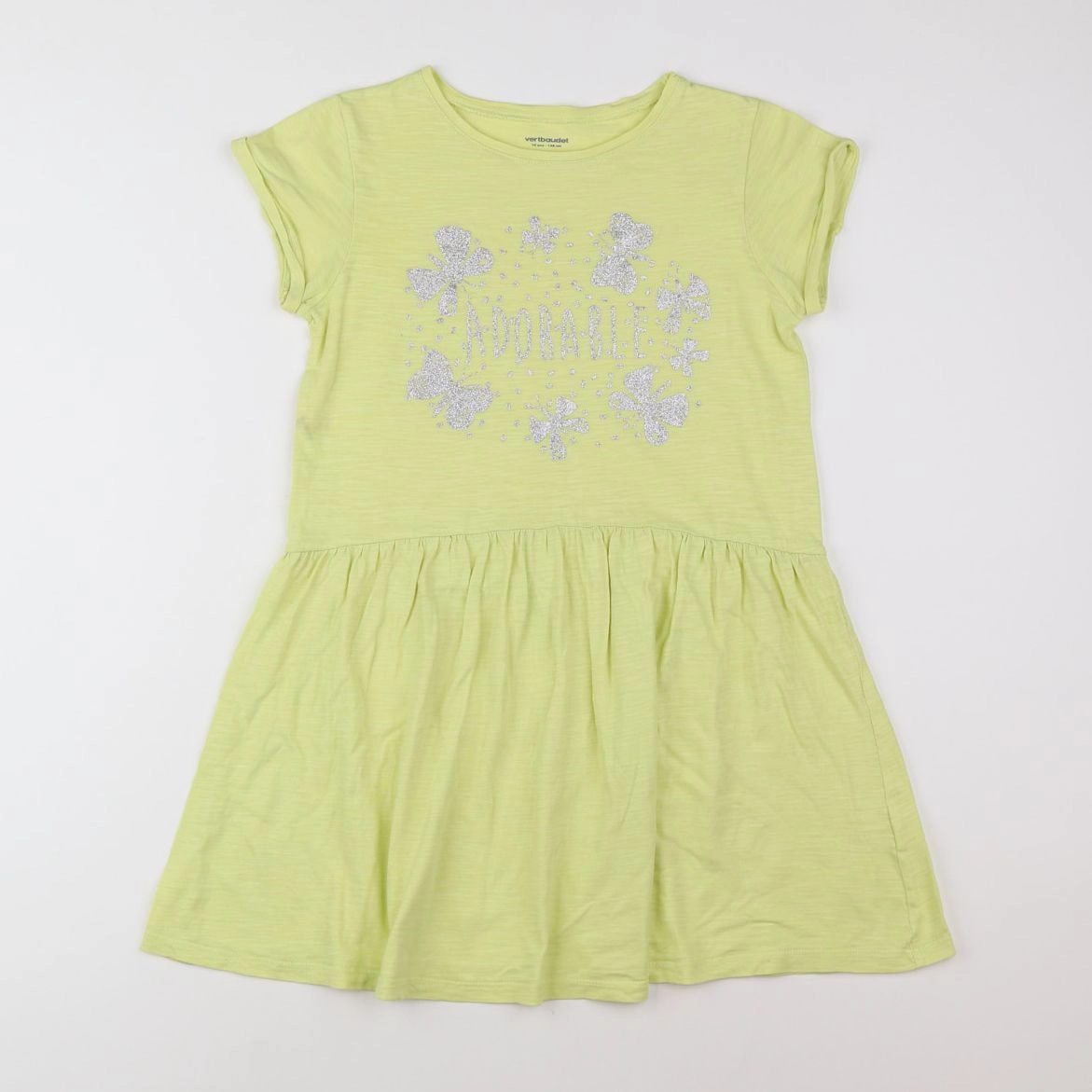 Vertbaudet - robe jaune - 10 ans