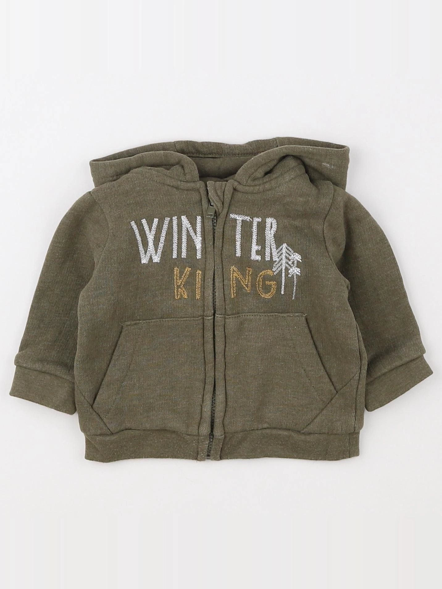 Vertbaudet - sweat vert - 3 mois