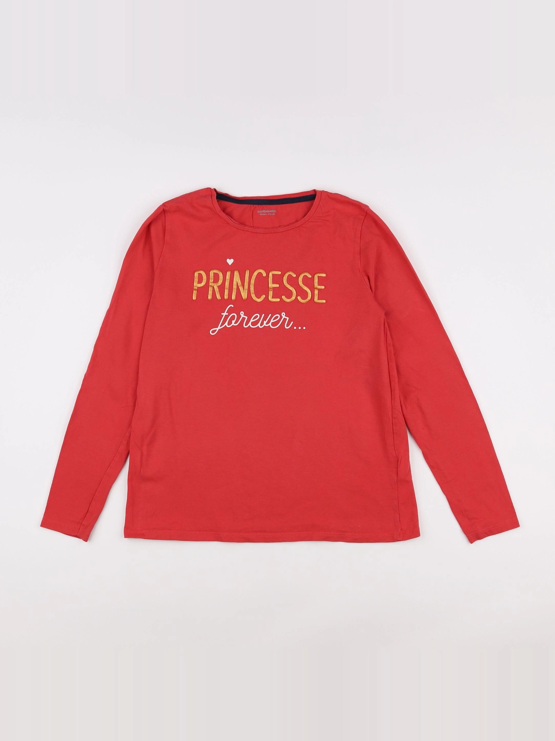 Vertbaudet - tee-shirt rouge - 12 ans